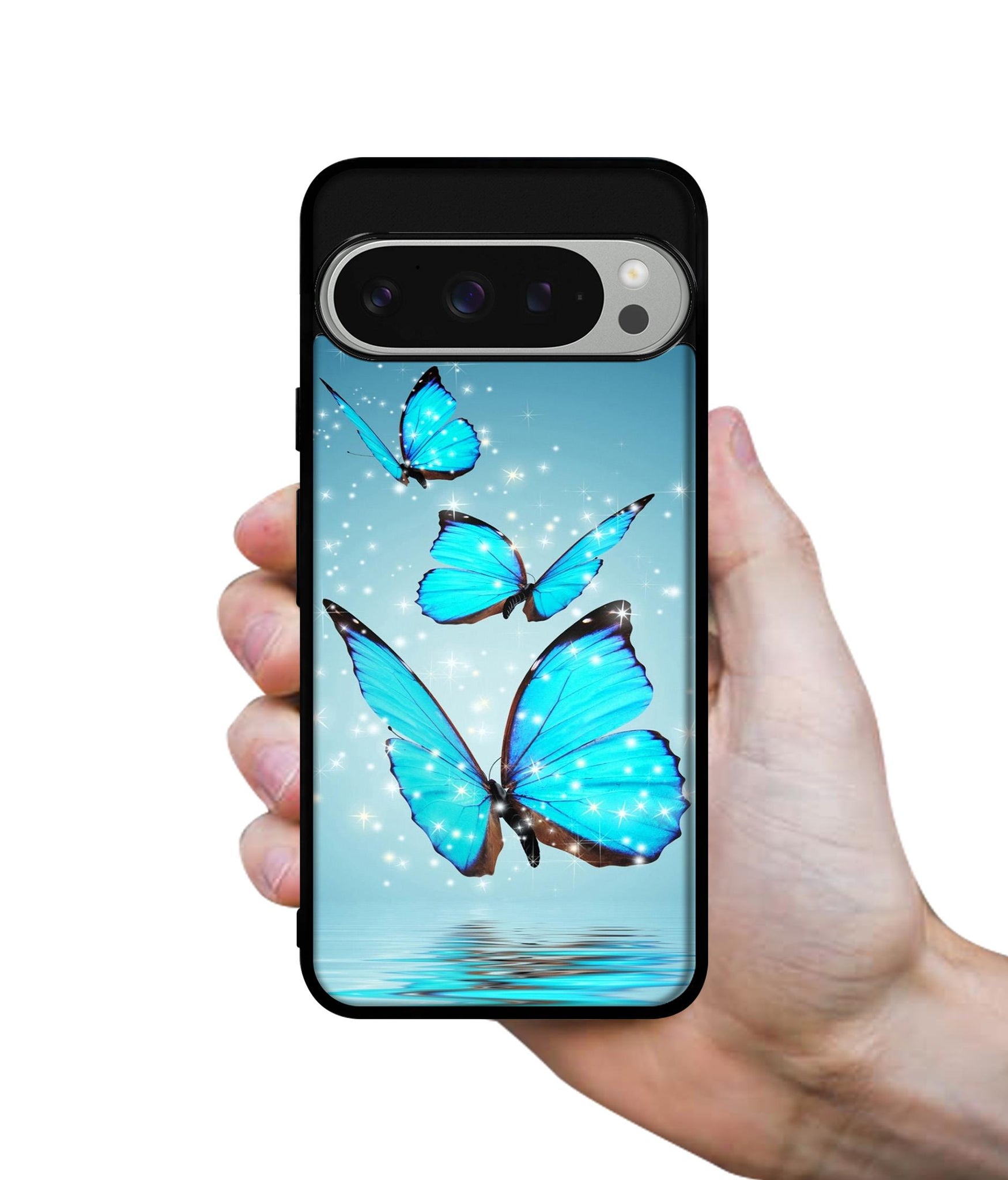 Flying Butterflies Design Designer 2D Printed Back Case Cover for Google Pixel 9 Pro 5G