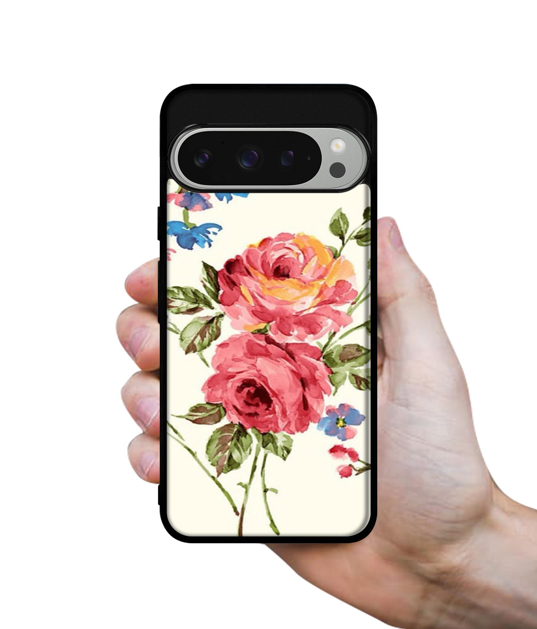 Vintage Painting Flower Design Designer 2D Printed Back Case Cover for Google Pixel 9 Pro 5G