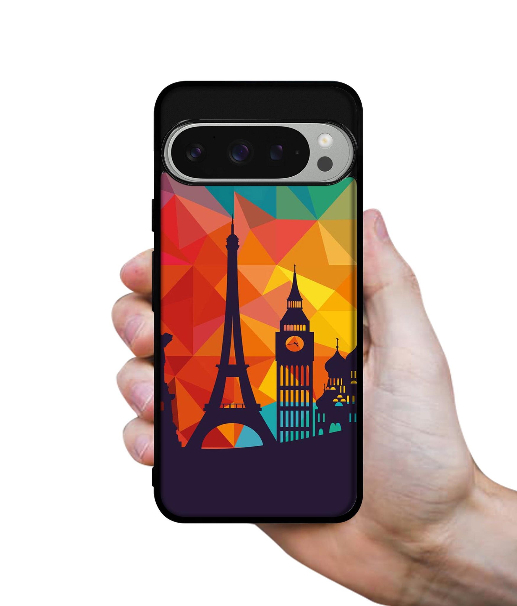 Colored Paris Design Designer 2D Printed Back Case Cover for Google Pixel 9 Pro 5G