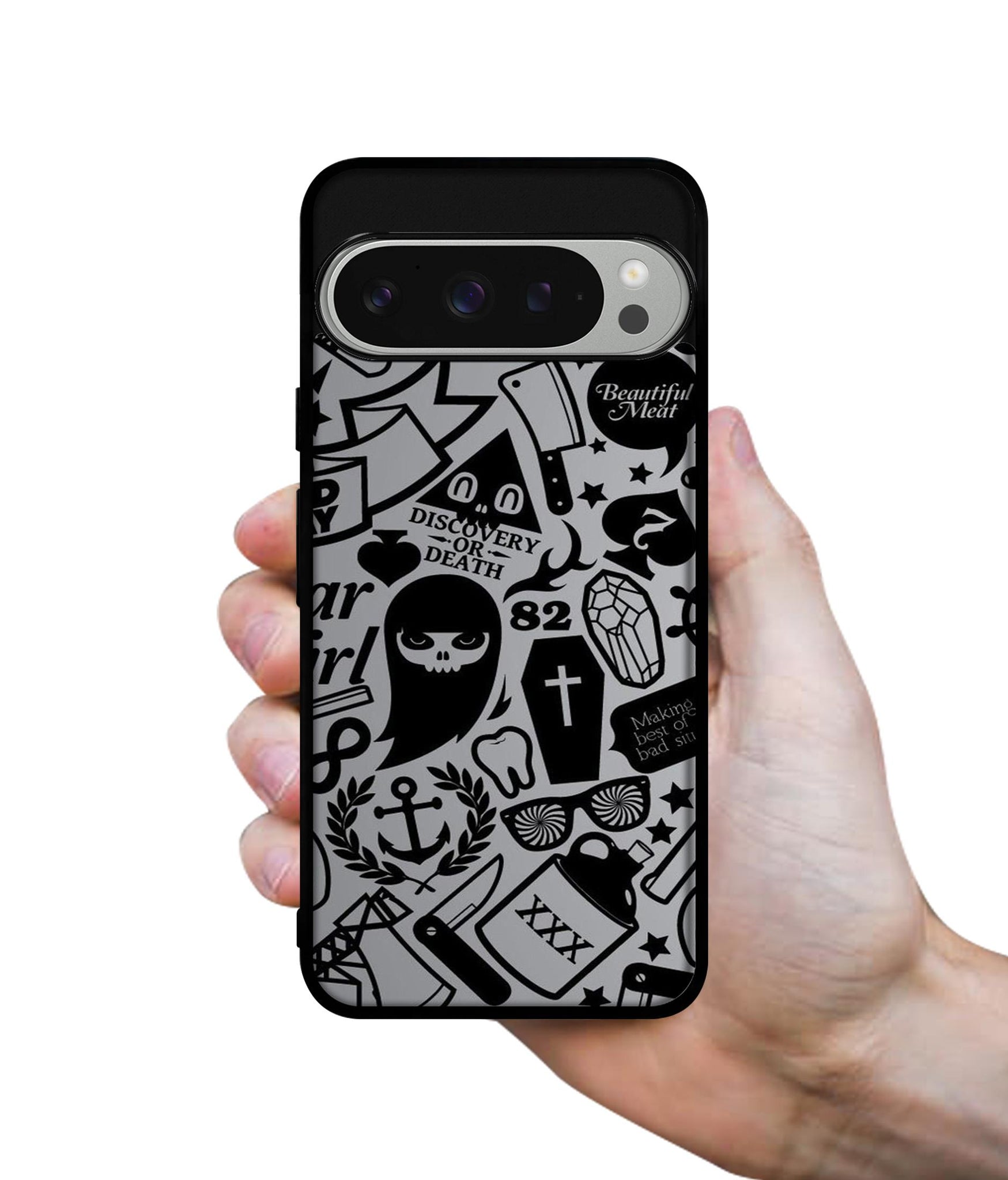 Discover Or Death Design Designer 2D Printed Back Case Cover for Google Pixel 9 Pro 5G