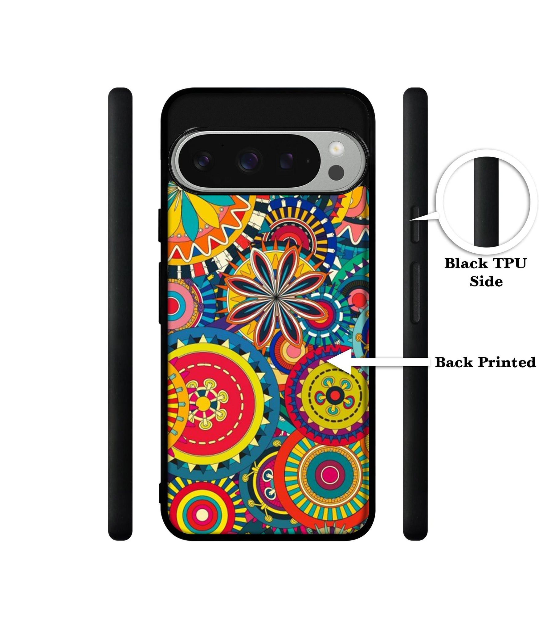 Ring Pattern Print Design Designer 2D Printed Back Case Cover for Google Pixel 9 Pro 5G
