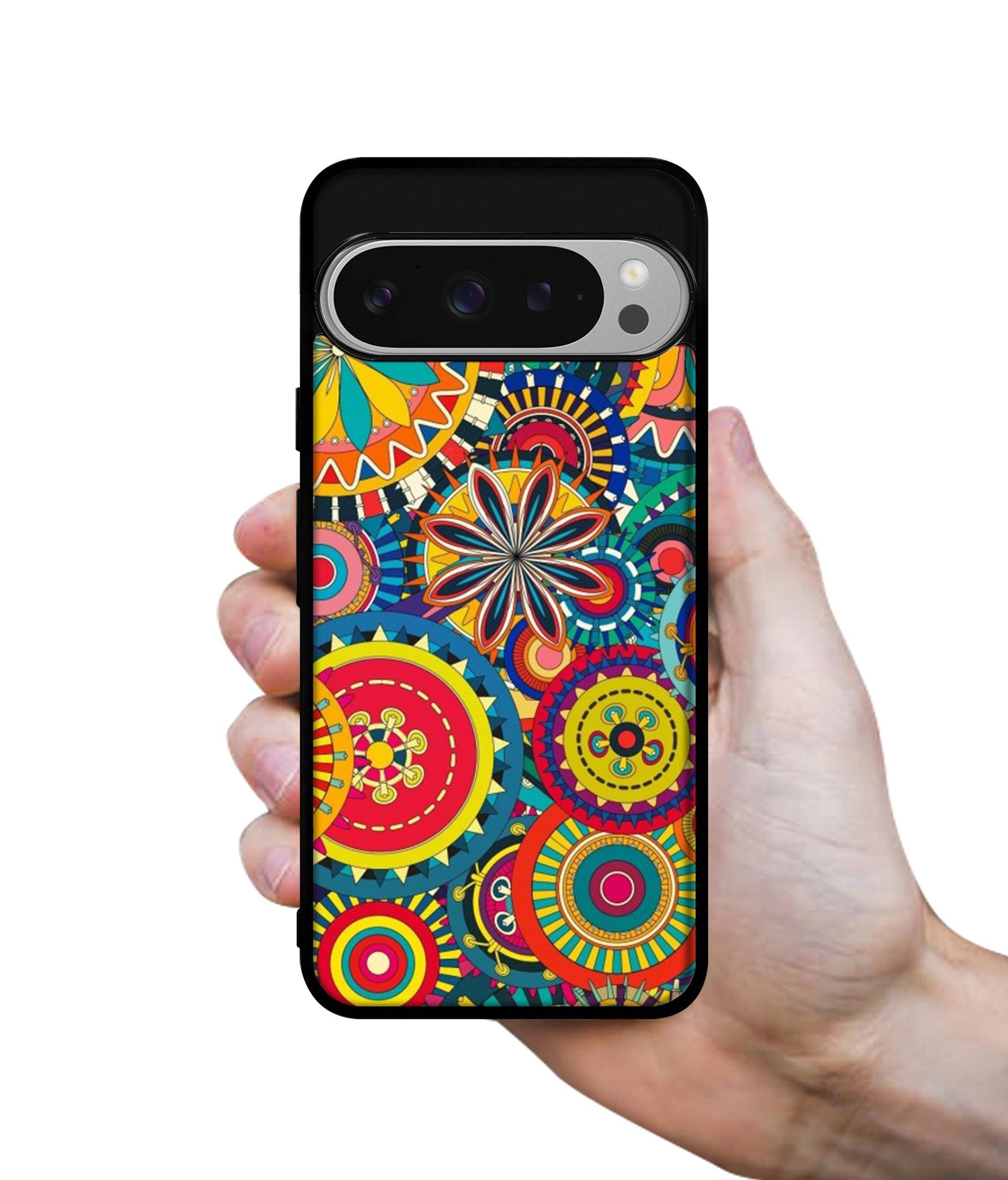 Ring Pattern Print Design Designer 2D Printed Back Case Cover for Google Pixel 9 Pro 5G