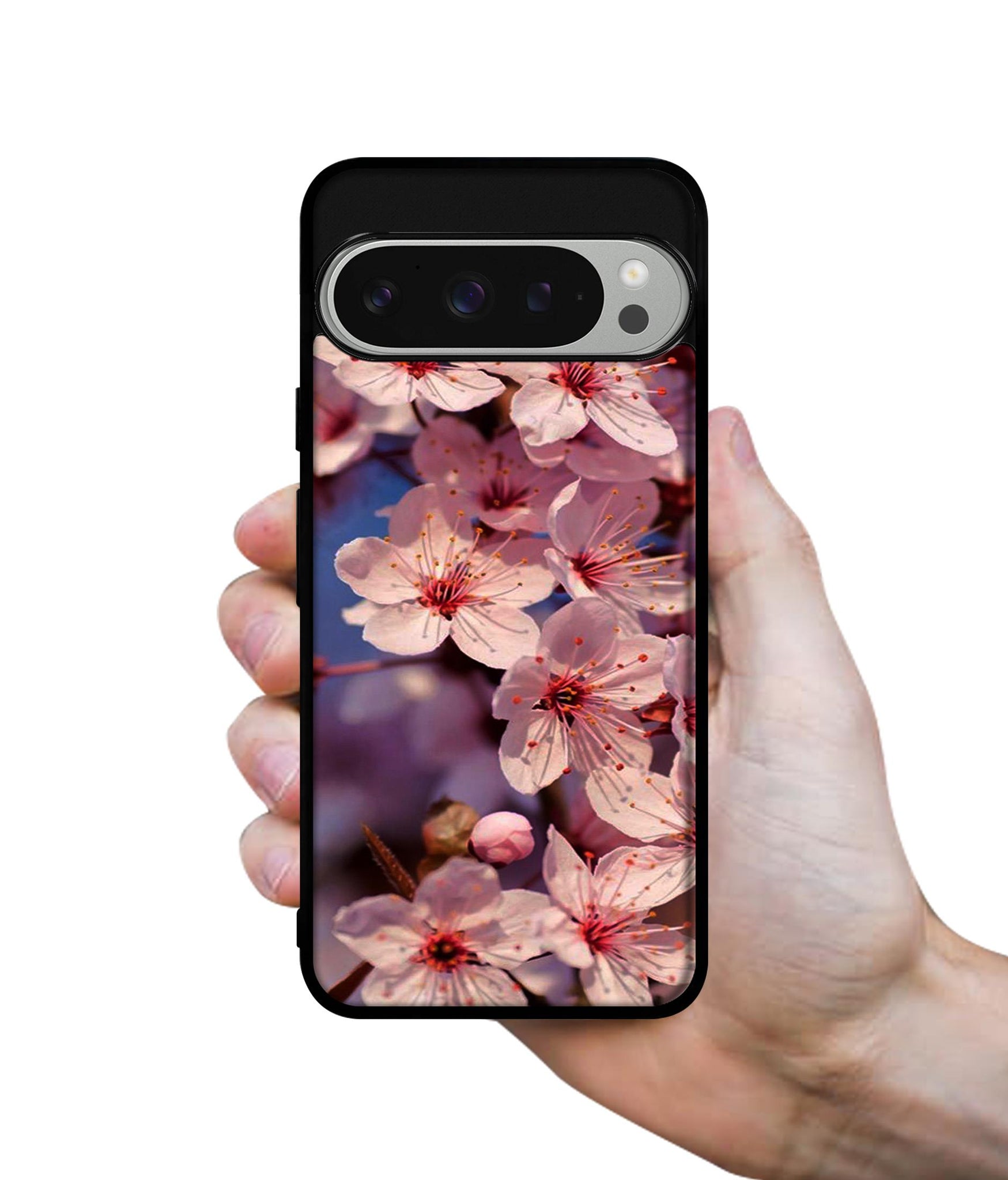 Pink Flowers Pattern Design Designer 2D Printed Back Case Cover for Google Pixel 9 Pro 5G