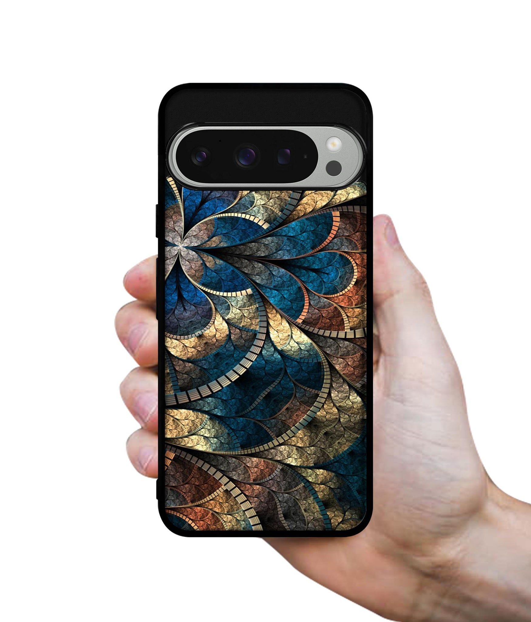 Fractional Pattern Design Designer 2D Printed Back Case Cover for Google Pixel 9 Pro 5G