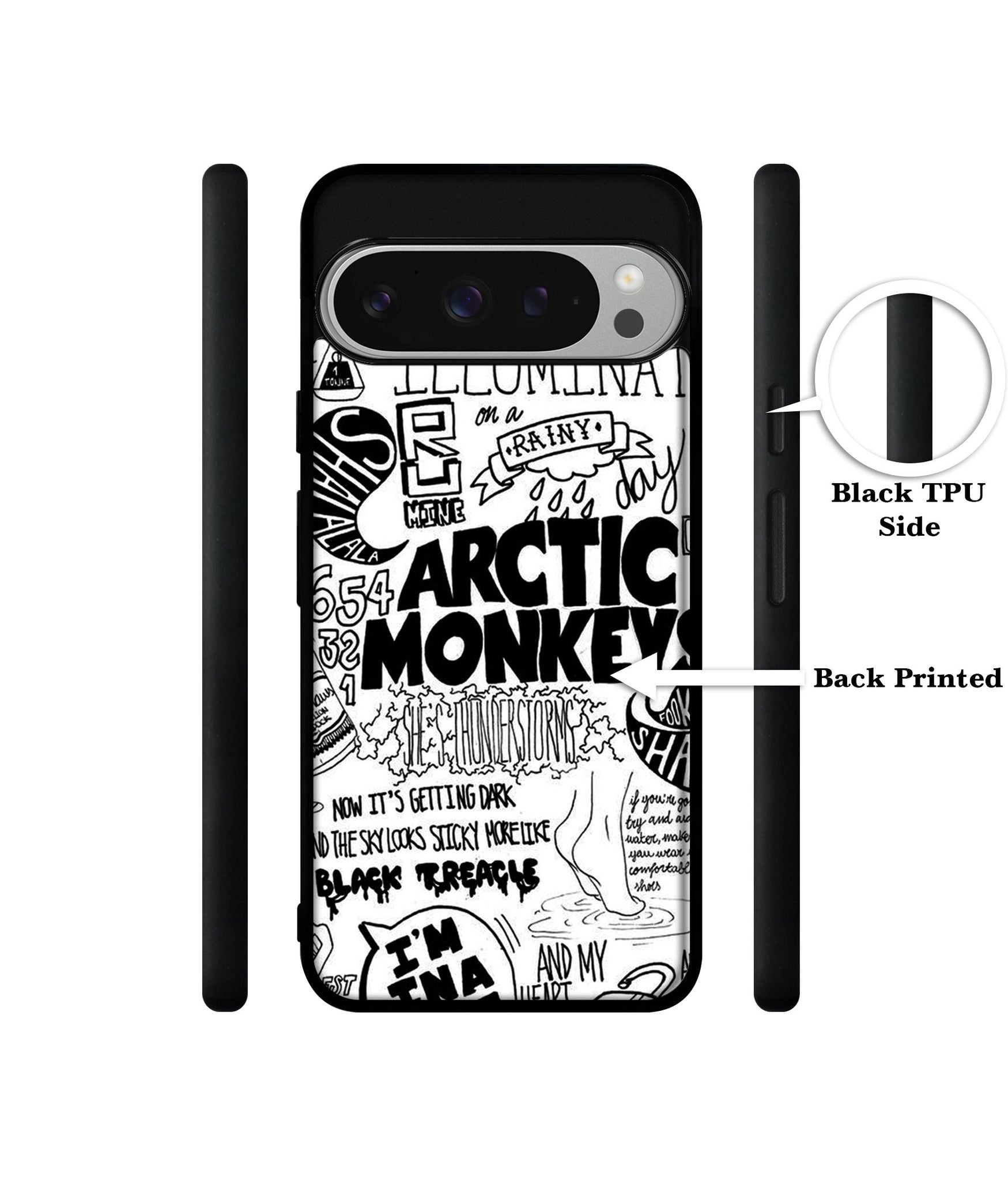 Arctic Monkeys Pattern Design Designer 2D Printed Back Case Cover for Google Pixel 9 Pro 5G