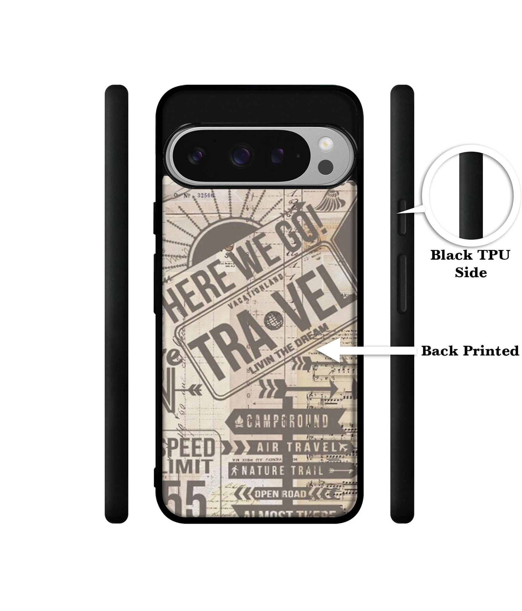 Travel Design Designer 2D Printed Back Case Cover for Google Pixel 9 Pro 5G