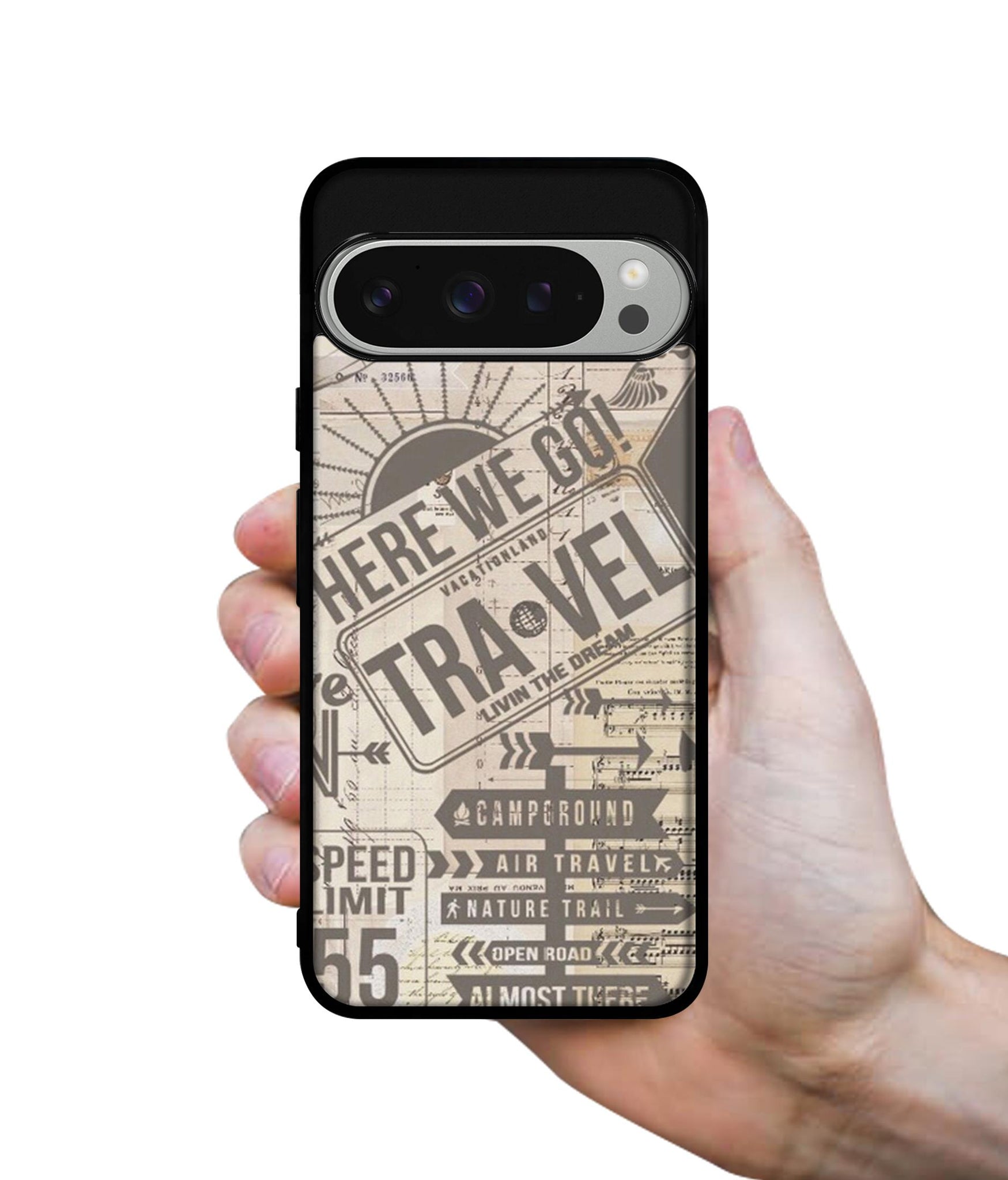 Travel Design Designer 2D Printed Back Case Cover for Google Pixel 9 Pro 5G