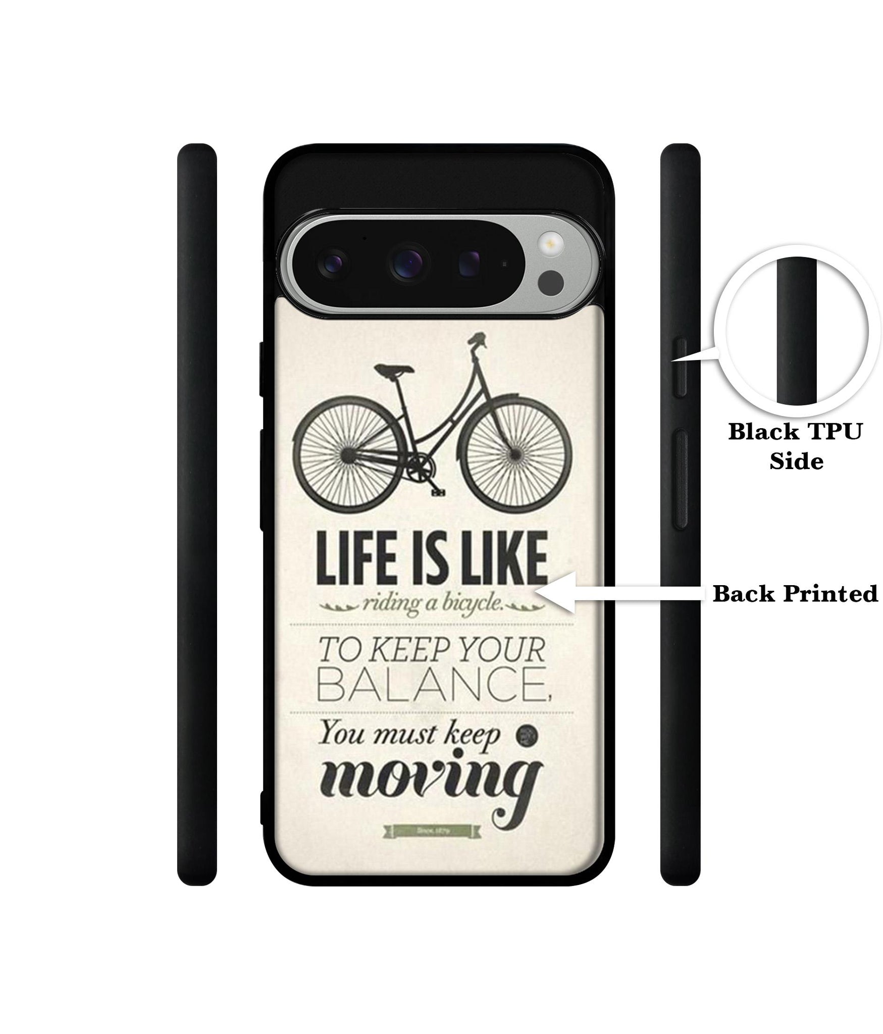 Life is Like Moving Design Designer 2D Printed Back Case Cover for Google Pixel 9 Pro 5G