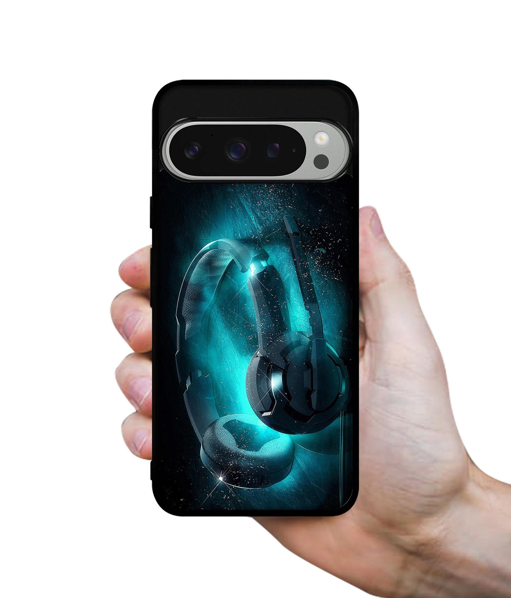 Cool Headphone Design Designer 2D Printed Back Case Cover for Google Pixel 9 Pro 5G