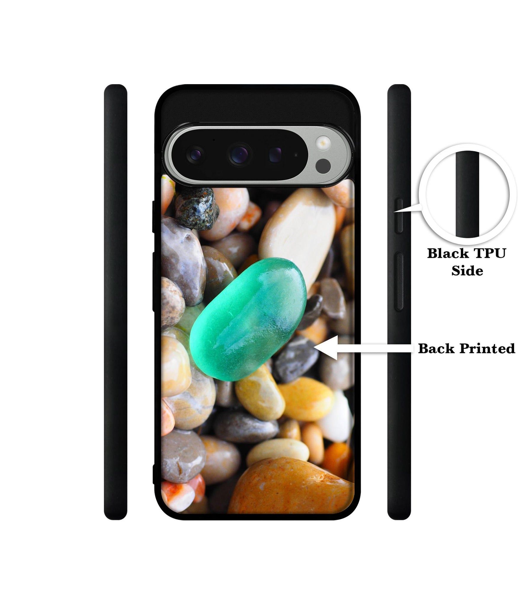 Sea Stones Design Designer 2D Printed Back Case Cover for Google Pixel 9 Pro 5G