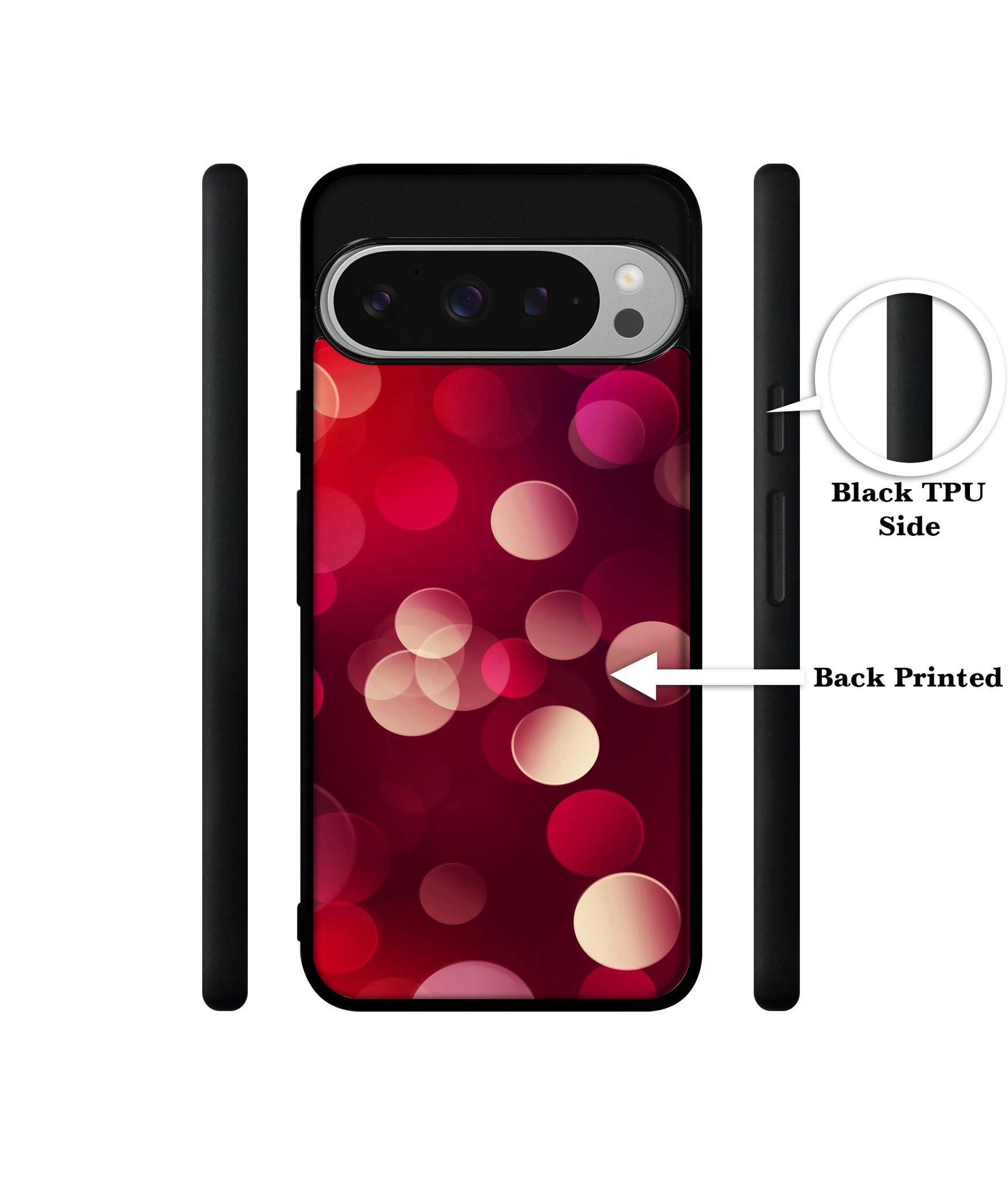 3D Circles Design Designer 2D Printed Back Case Cover for Google Pixel 9 Pro 5G