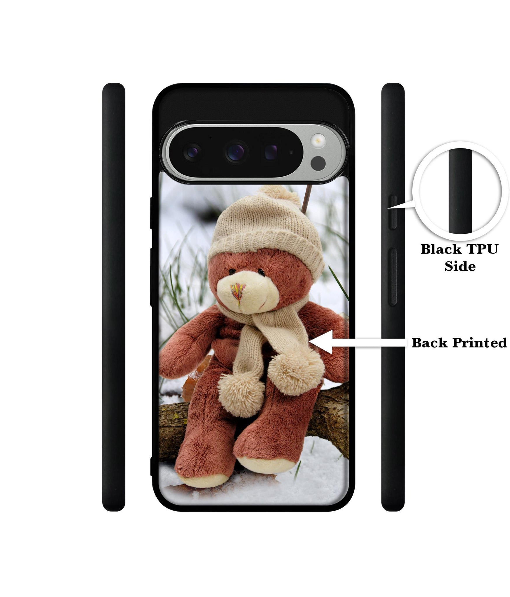 Woolen Bear Design Designer 2D Printed Back Case Cover for Google Pixel 9 Pro 5G