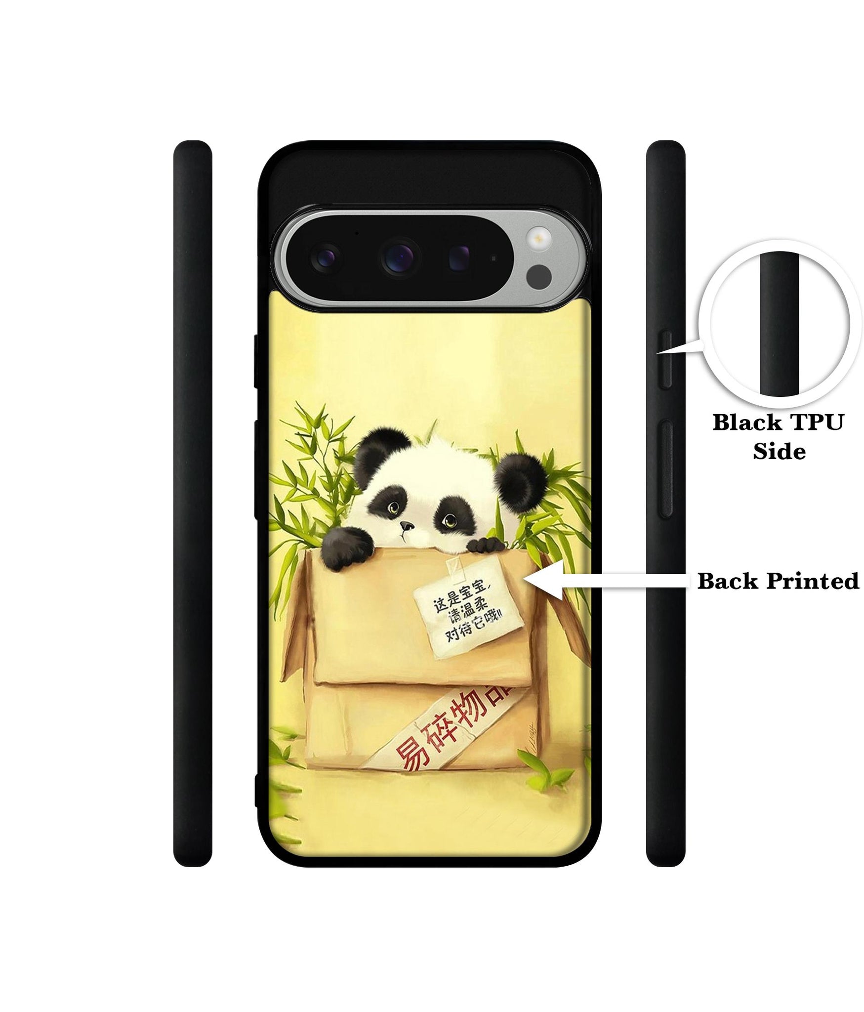 Panda In Box Design Designer 2D Printed Back Case Cover for Google Pixel 9 Pro 5G