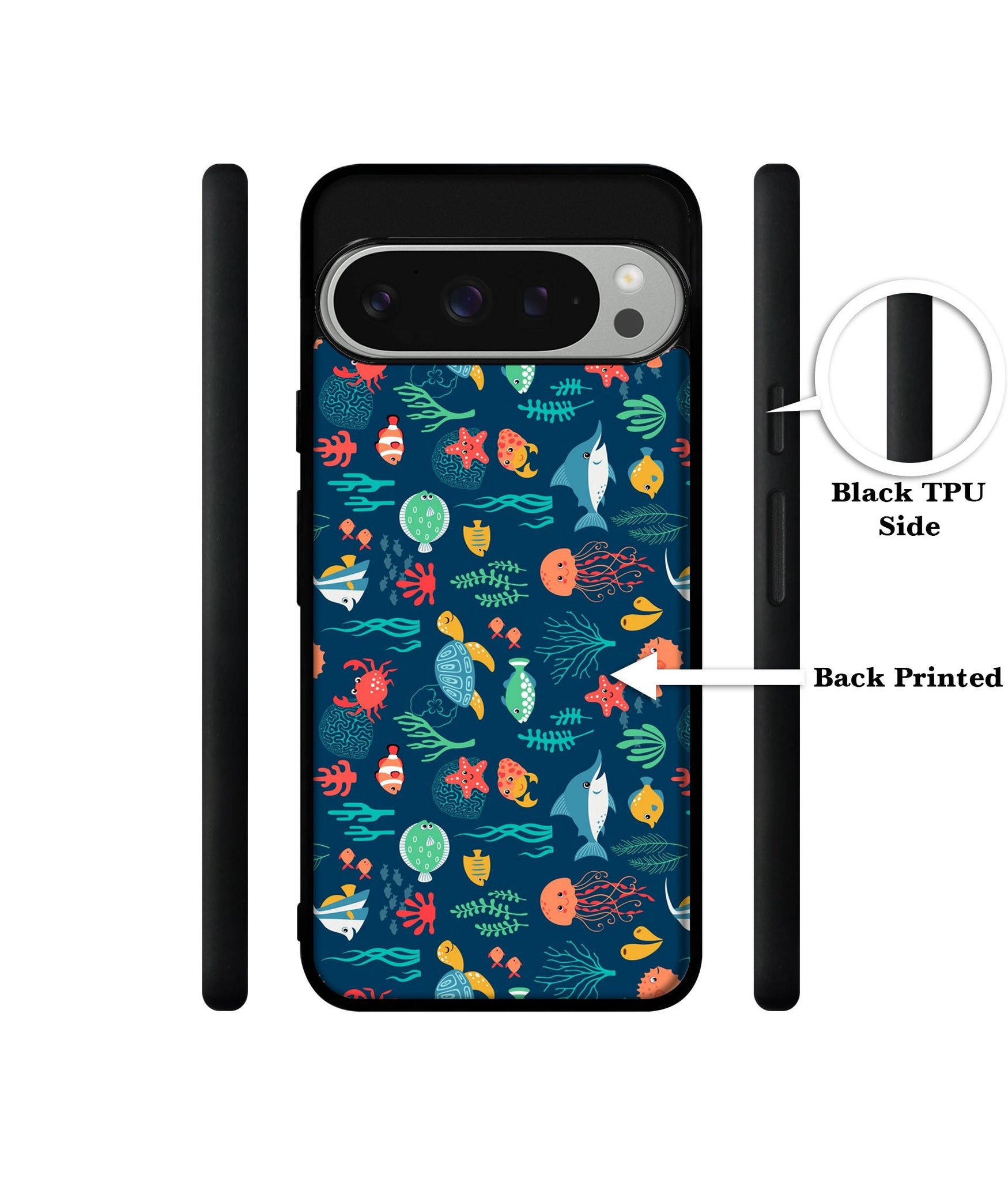 Aquarium Texture Design Designer 2D Printed Back Case Cover for Google Pixel 9 Pro 5G