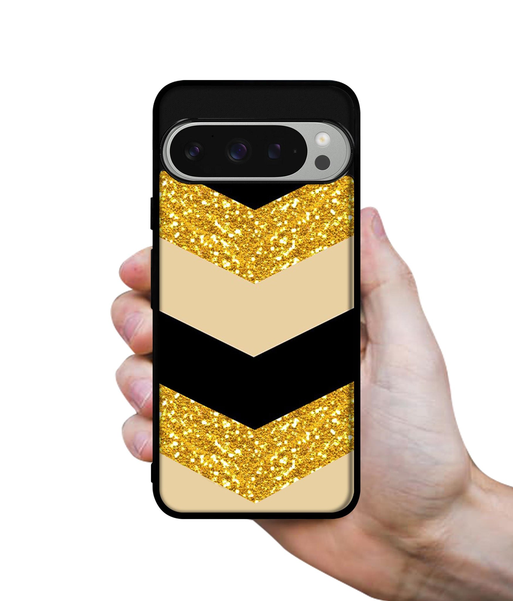 Black & Gold Design Designer 2D Printed Back Case Cover for Google Pixel 9 Pro 5G