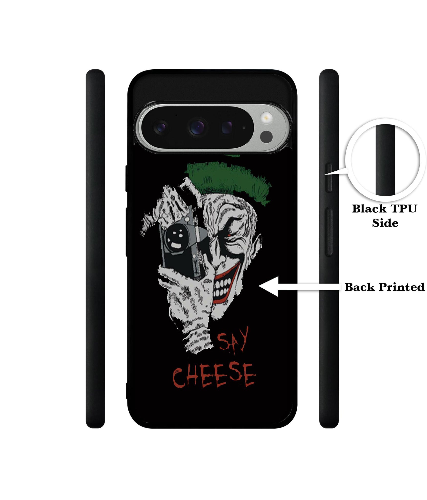 Joker Say Cheese Design Designer 2D Printed Back Case Cover for Google Pixel 9 Pro 5G