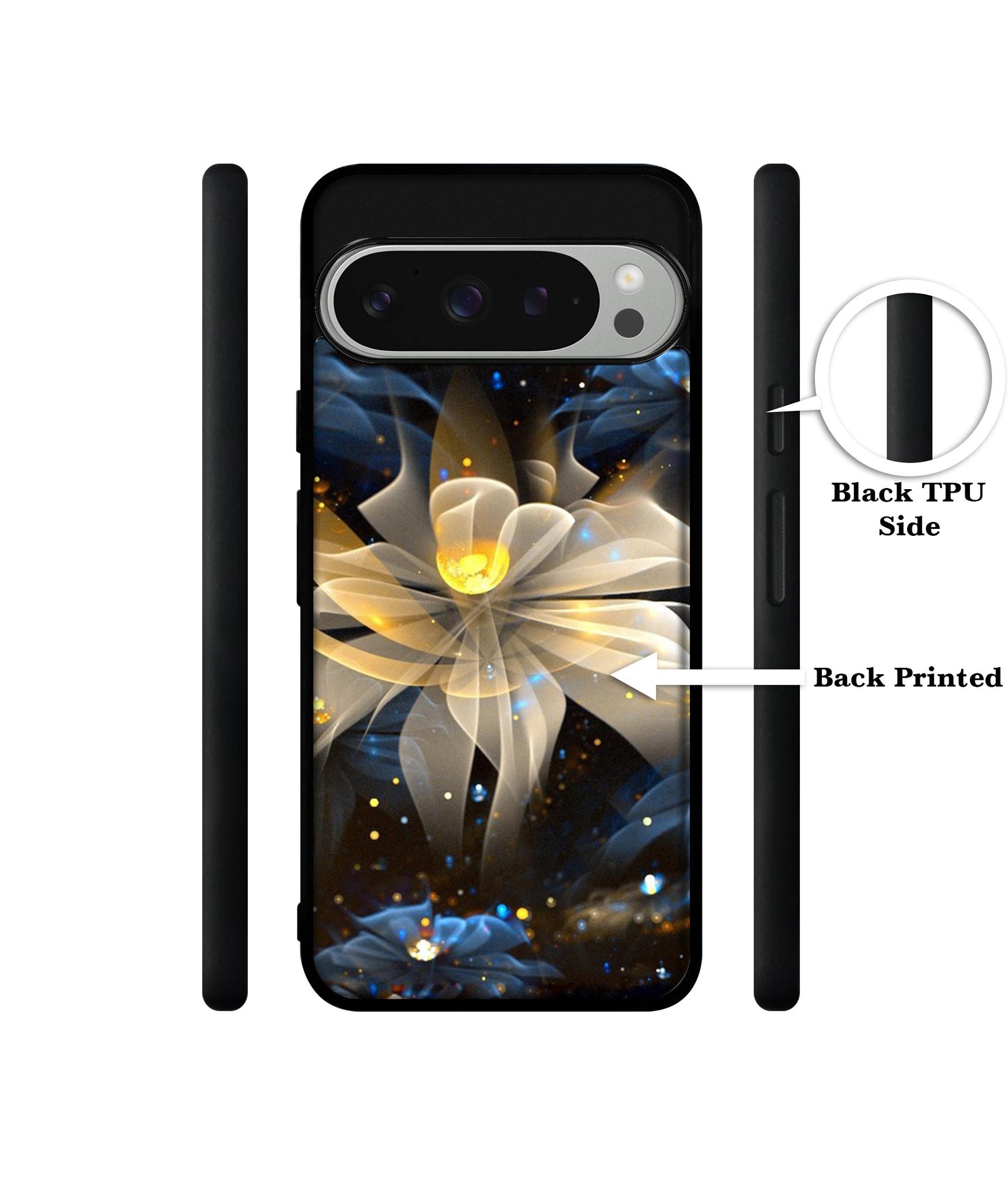 Art Flower Design Designer 2D Printed Back Case Cover for Google Pixel 9 Pro 5G