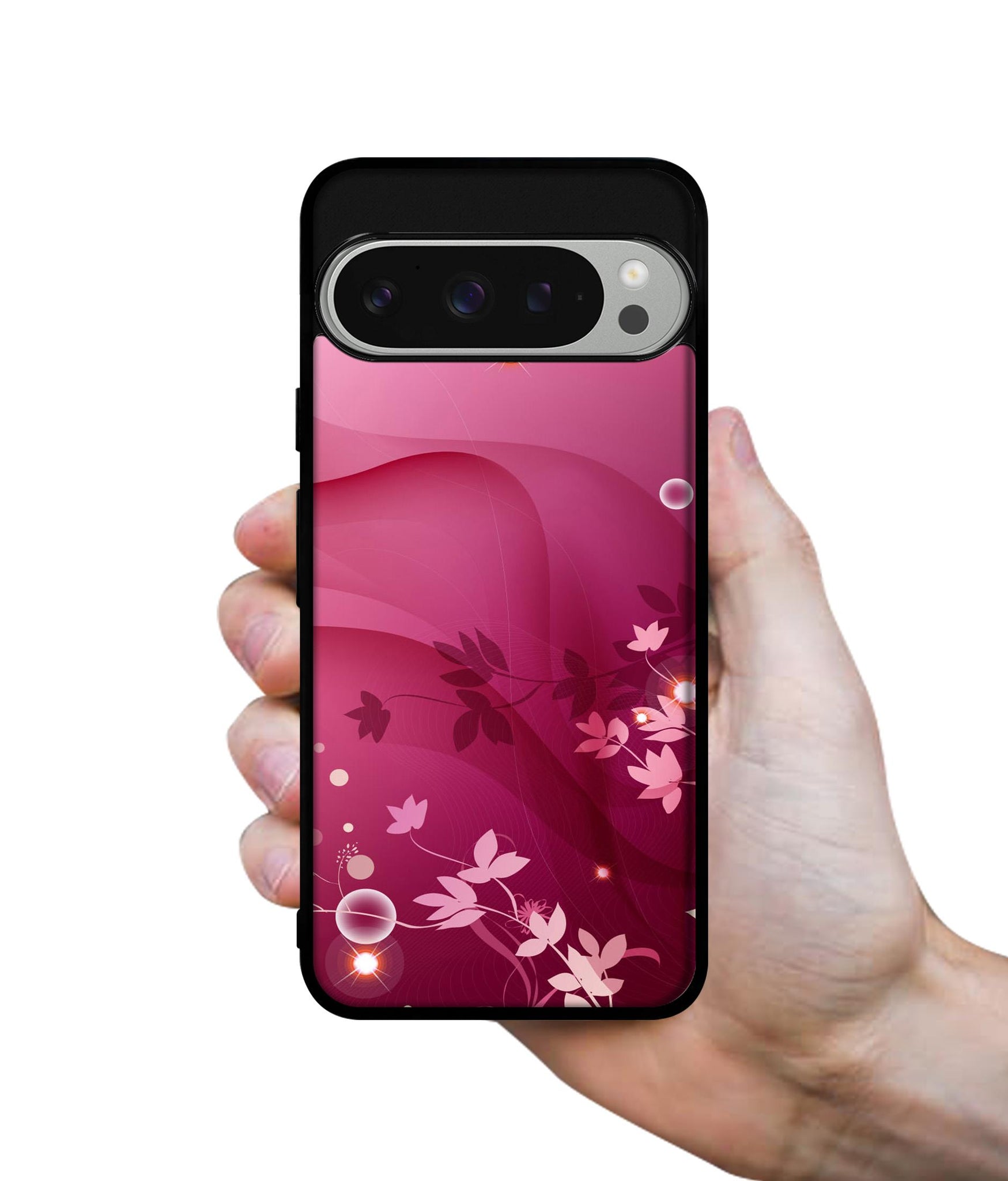 Pink Abstract Design Designer 2D Printed Back Case Cover for Google Pixel 9 Pro 5G