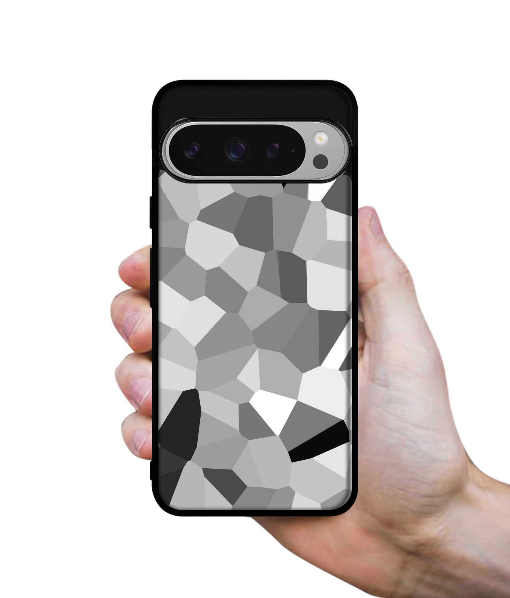 Black & White Mathematical Shape Design Designer 2D Printed Back Case Cover for Google Pixel 9 Pro 5G