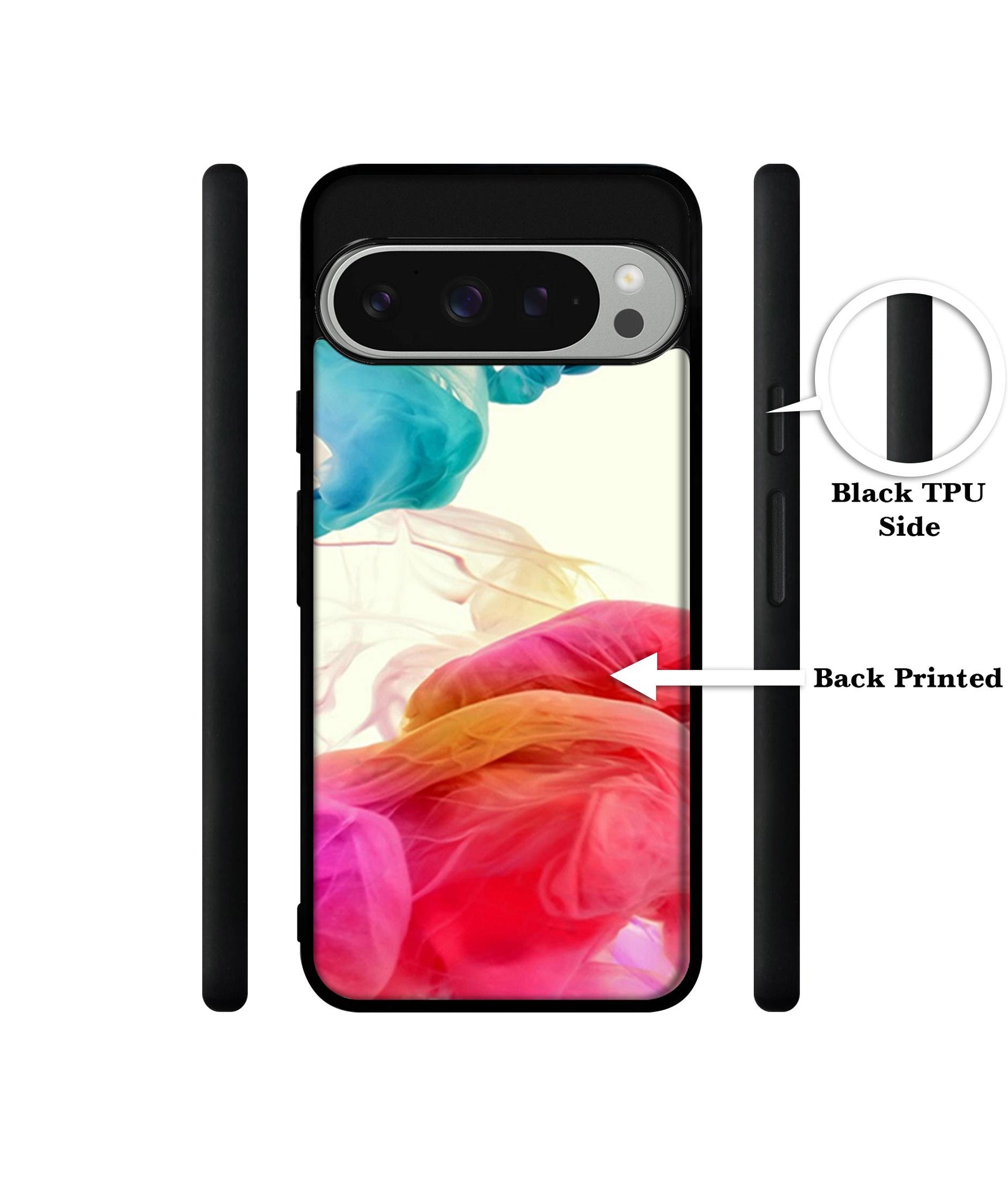 Colored Smoke Design Designer 2D Printed Back Case Cover for Google Pixel 9 Pro 5G