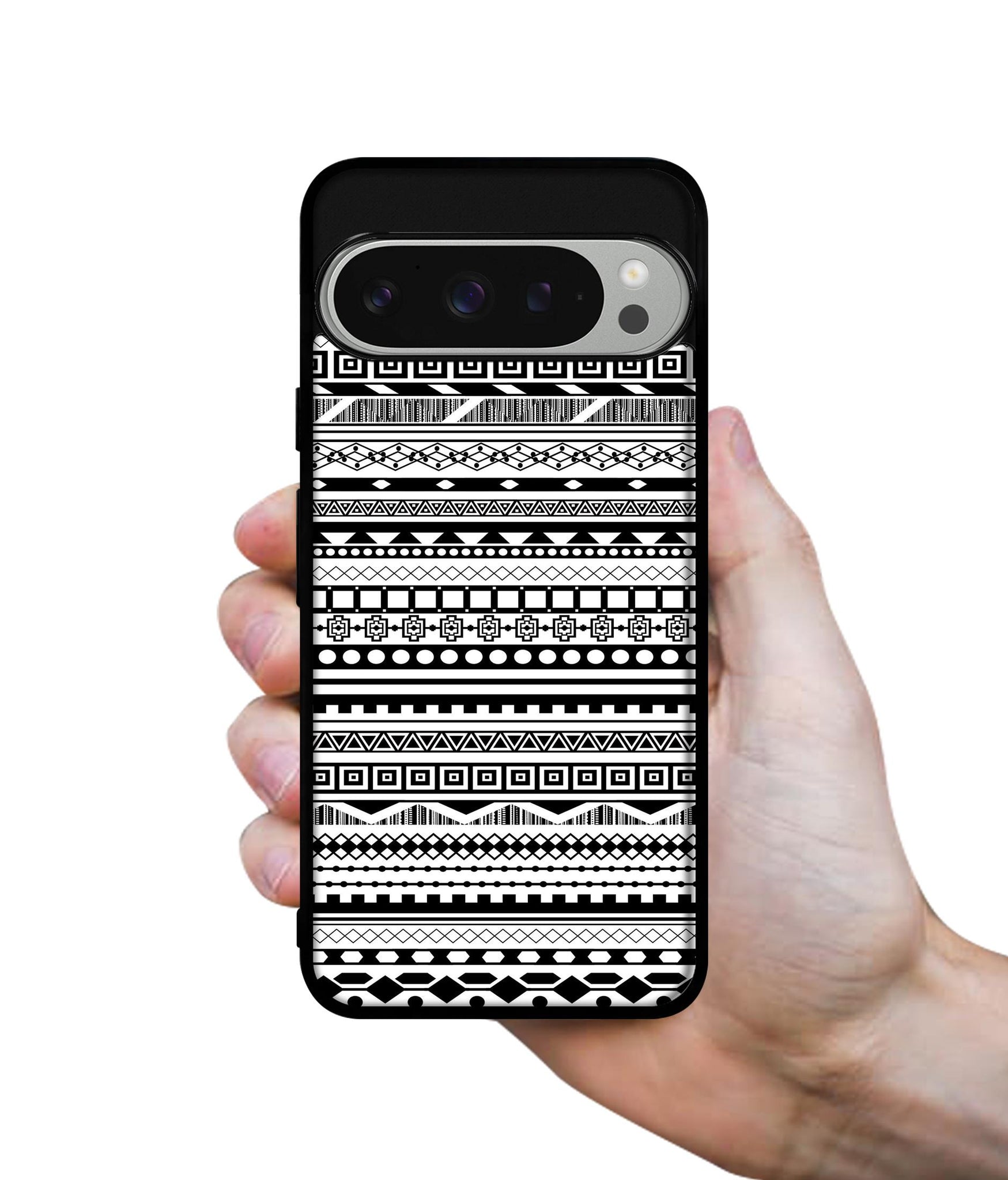 Black & White Patterns Design Designer 2D Printed Back Case Cover for Google Pixel 9 Pro 5G