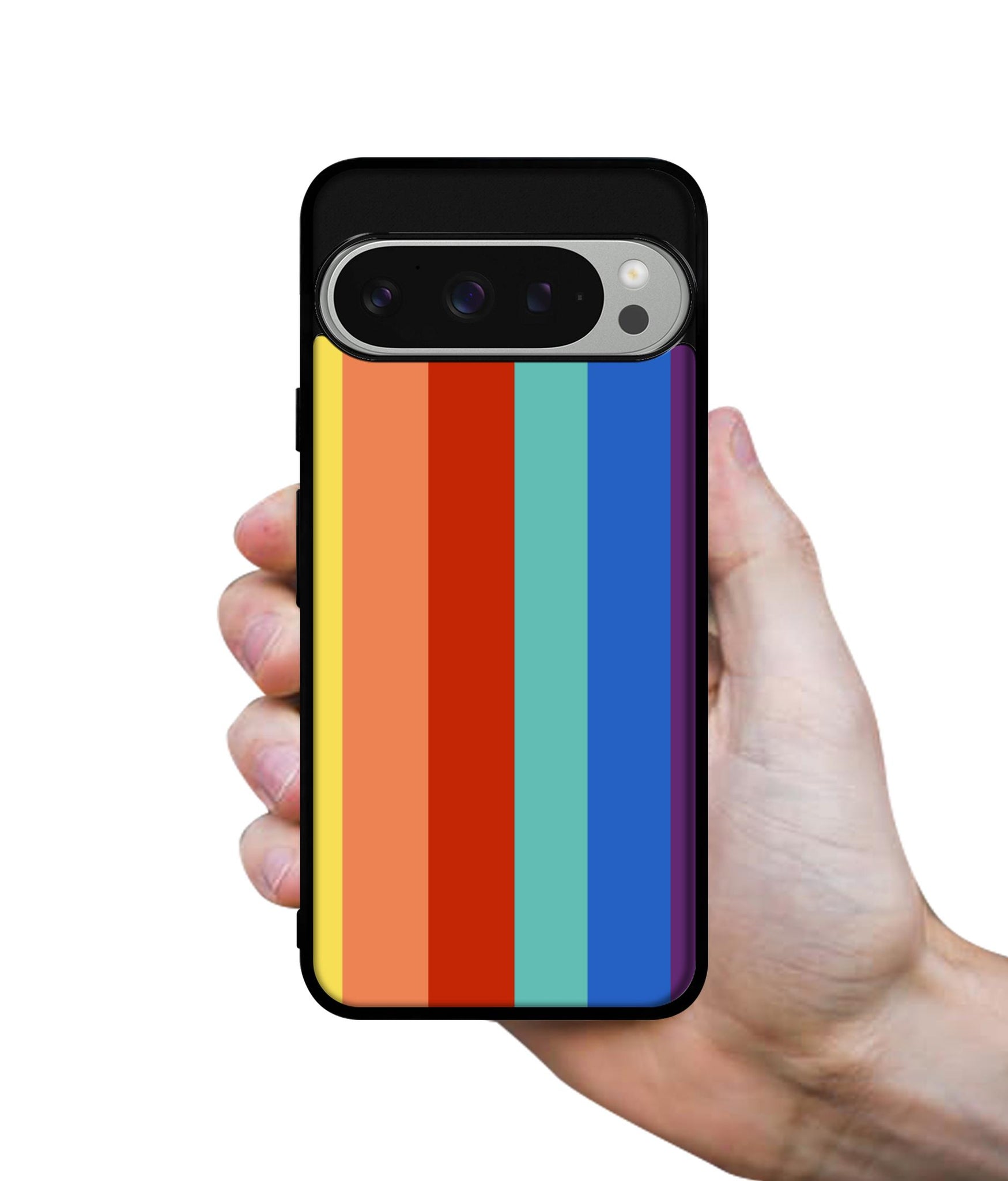 Rainbow Colors Design Designer 2D Printed Back Case Cover for Google Pixel 9 Pro 5G