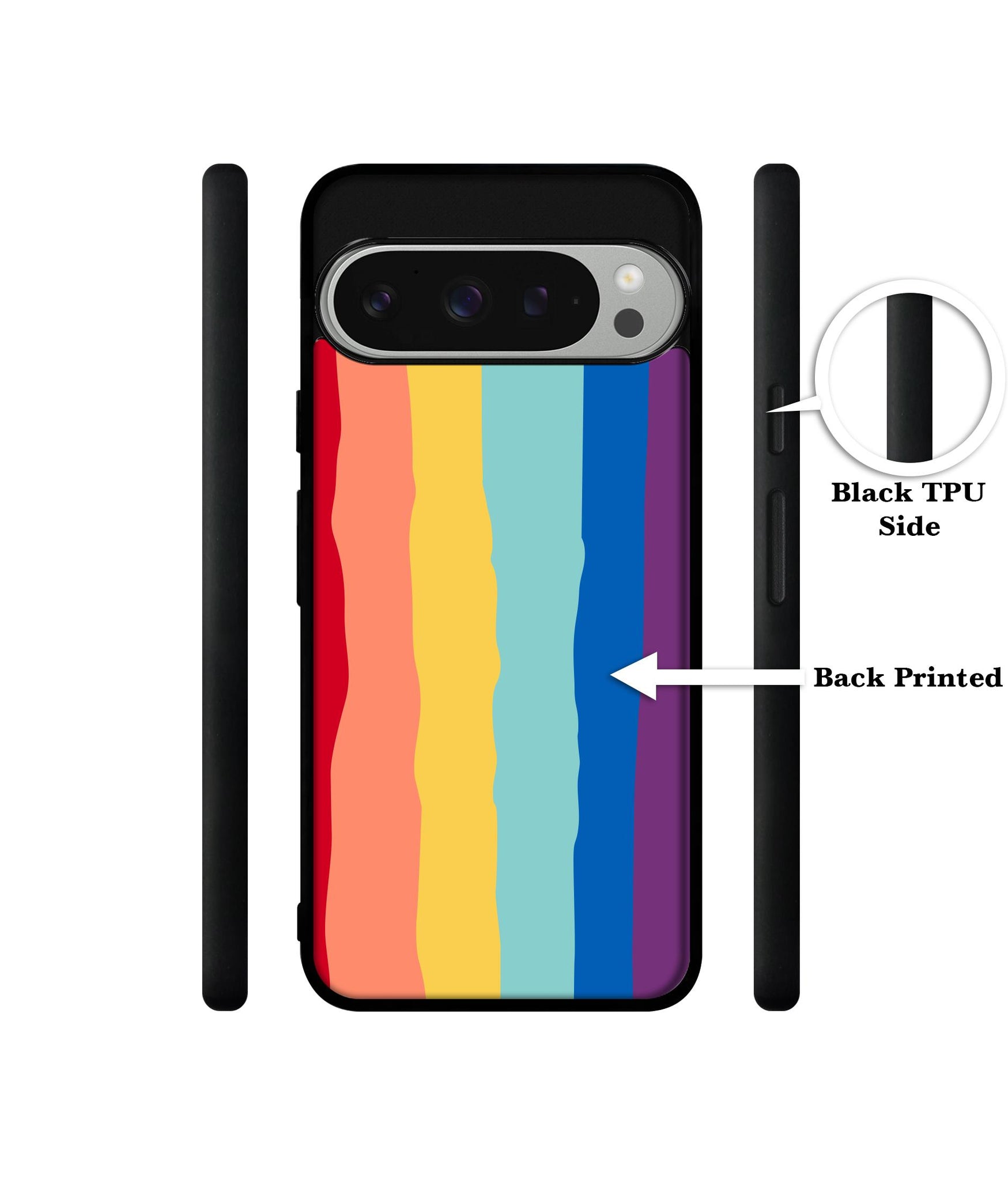 Rainbow Design Designer 2D Printed Back Case Cover for Google Pixel 9 Pro 5G