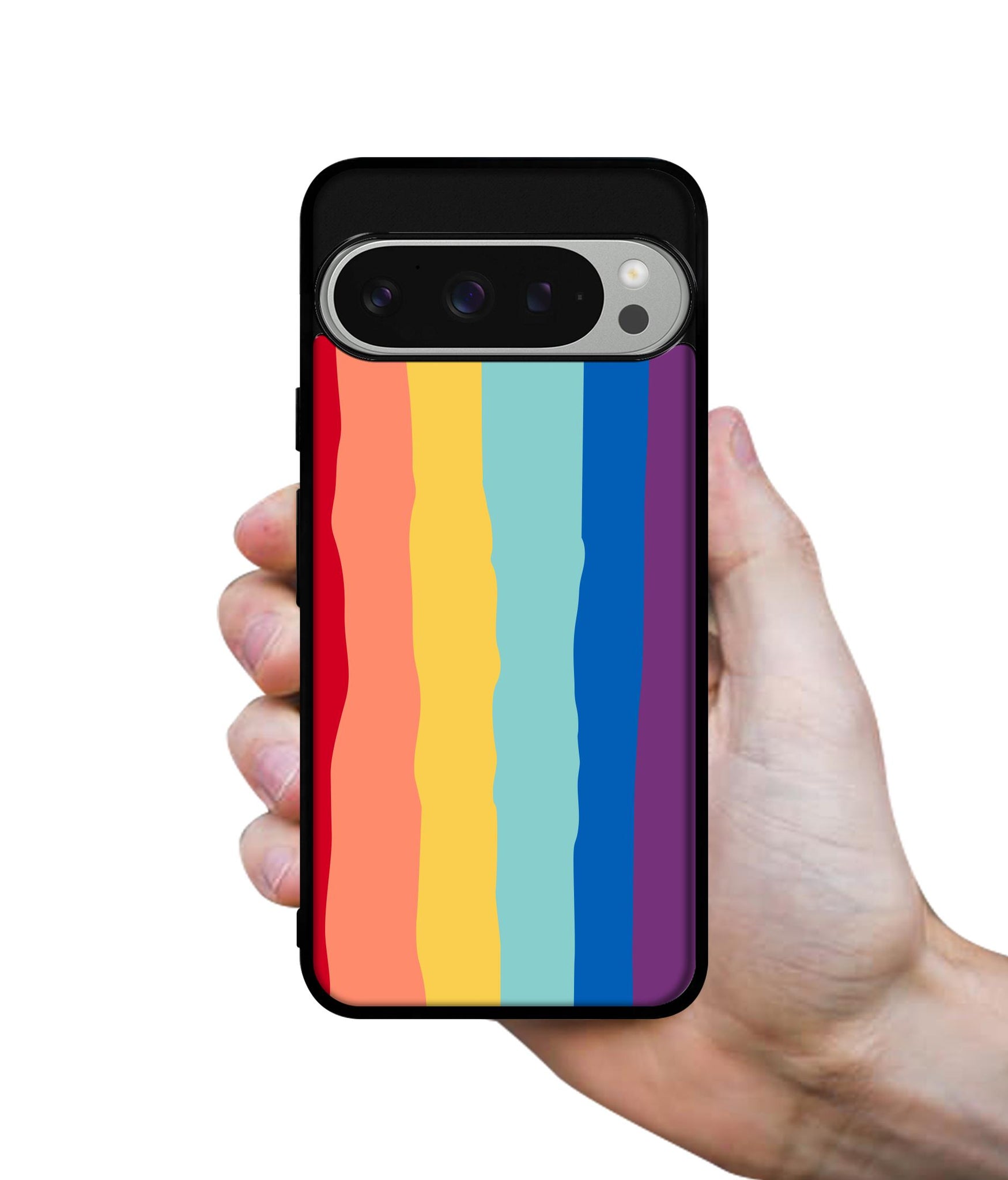 Rainbow Design Designer 2D Printed Back Case Cover for Google Pixel 9 Pro 5G