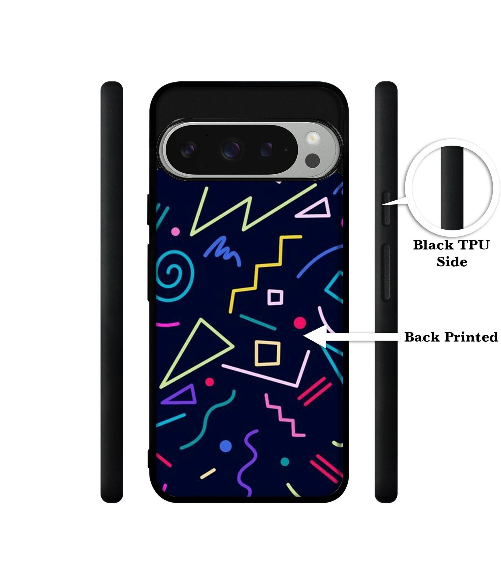 Retro Abstract Design Designer 2D Printed Back Case Cover for Google Pixel 9 Pro 5G