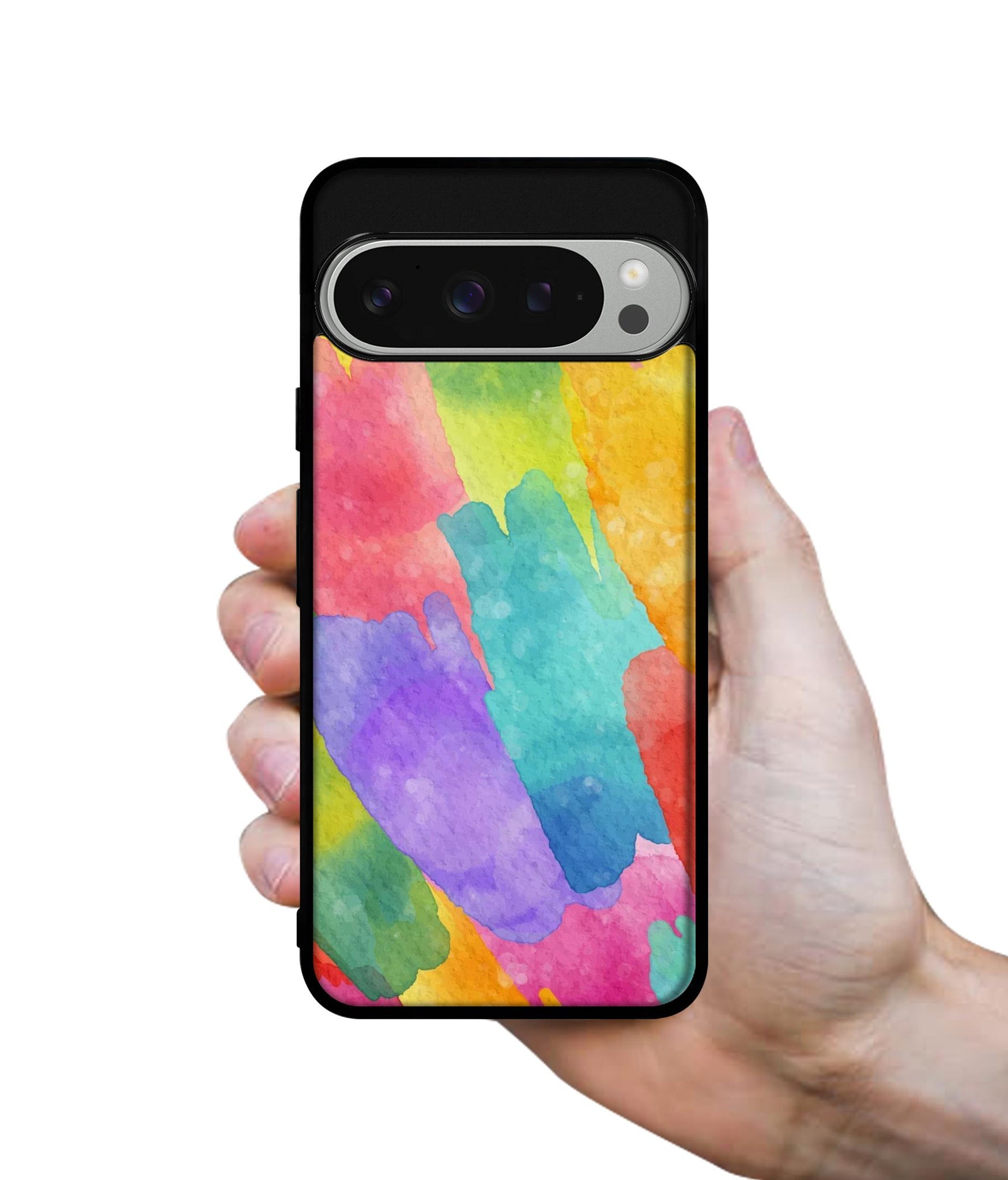 Water Paint Colorful Abstract Design Designer 2D Printed Back Case Cover for Google Pixel 9 Pro 5G
