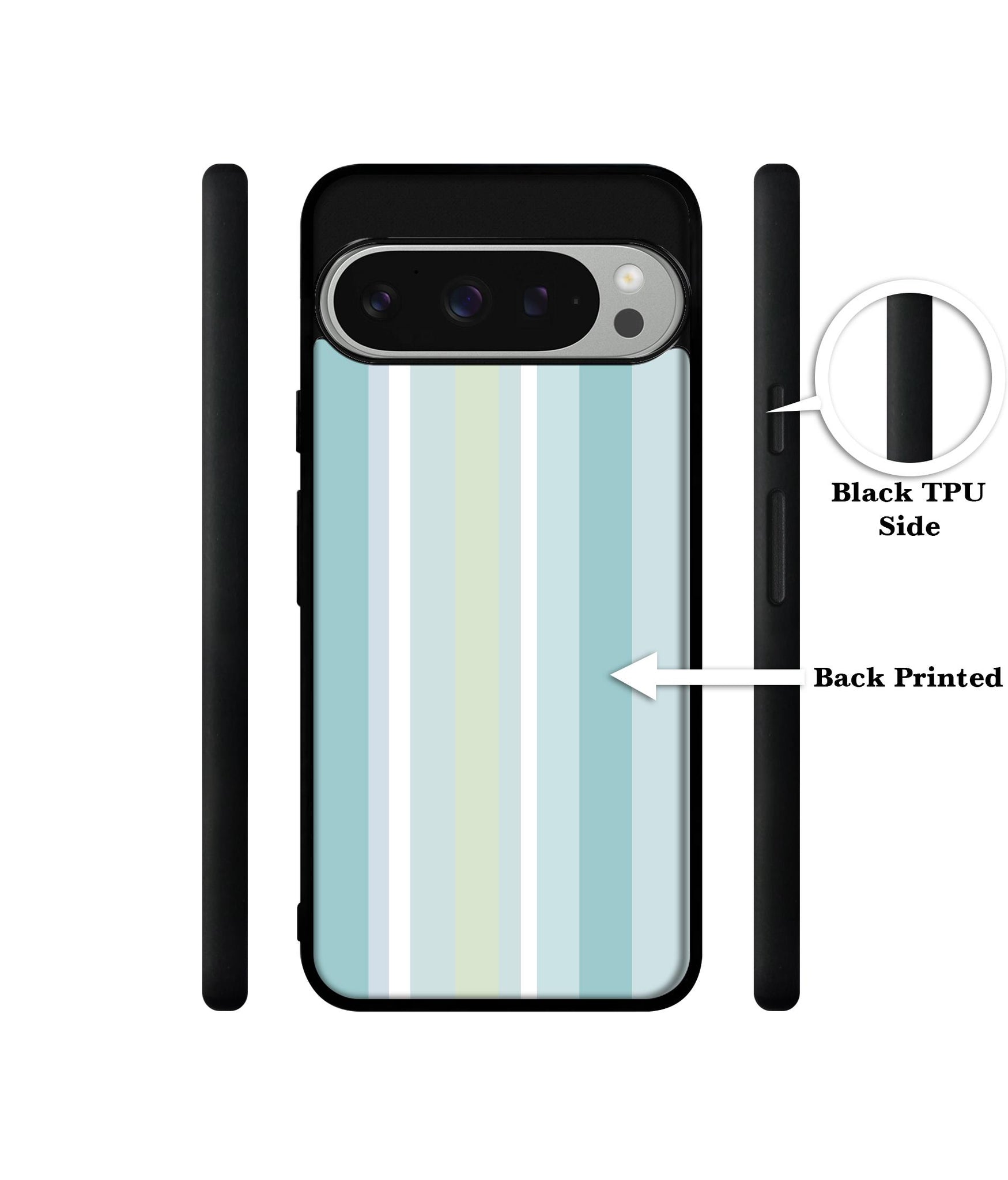 Light Green Stripes Design Designer 2D Printed Back Case Cover for Google Pixel 9 Pro 5G