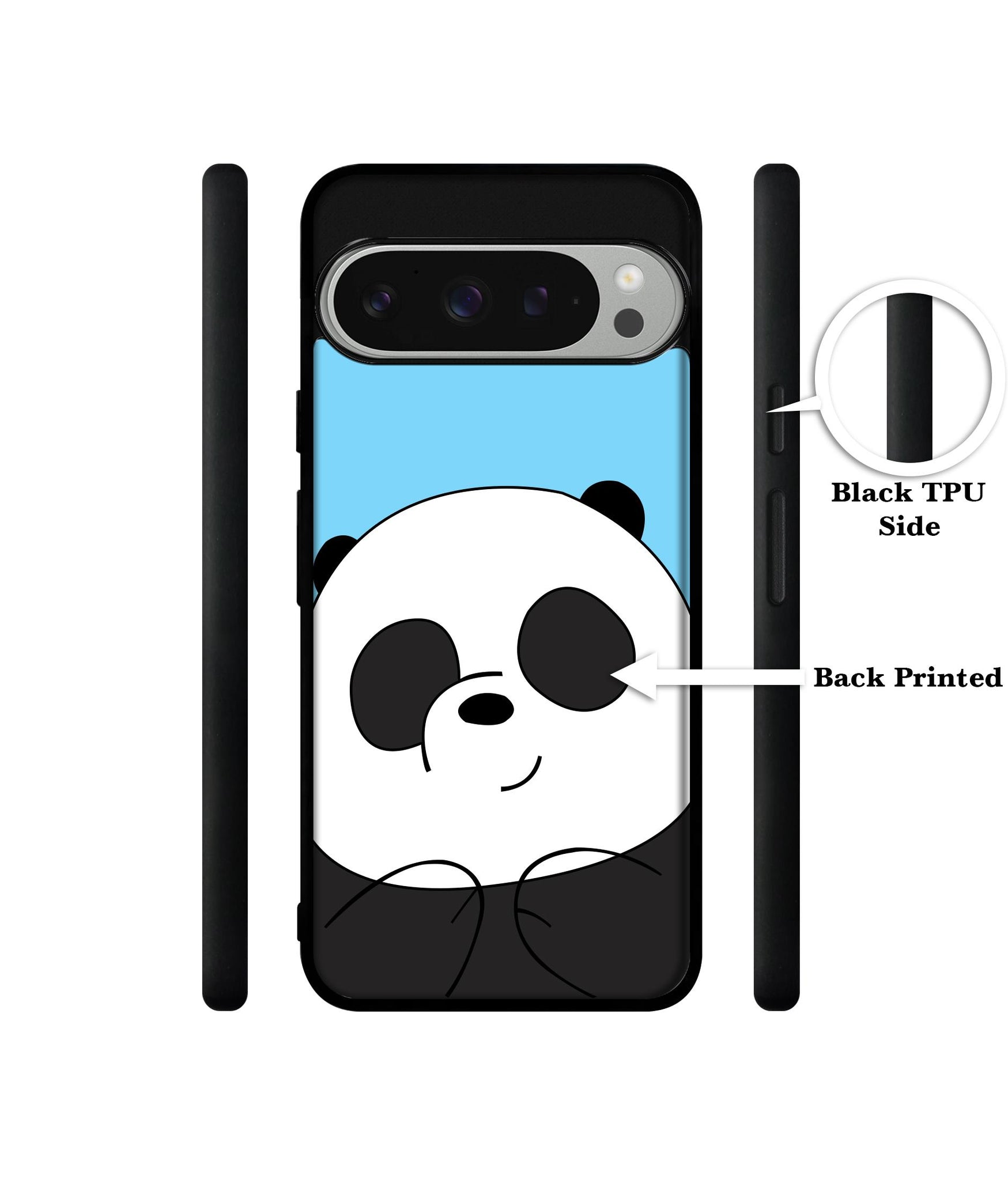 Cute Panda Design Designer 2D Printed Back Case Cover for Google Pixel 9 Pro 5G