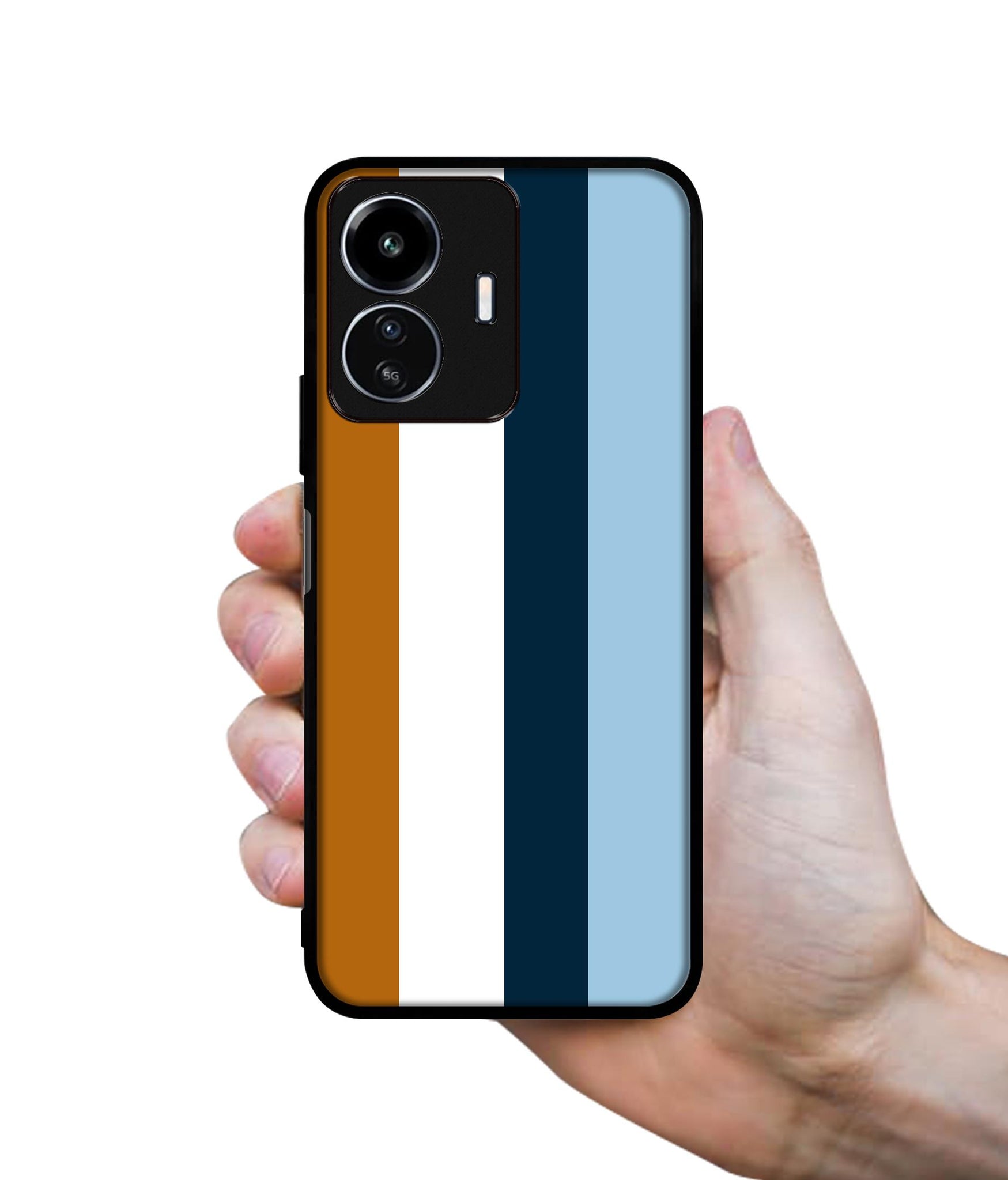 Color Stripes Design Designer 2D Printed Back Case Cover for iQOO Z6 Lite 5G