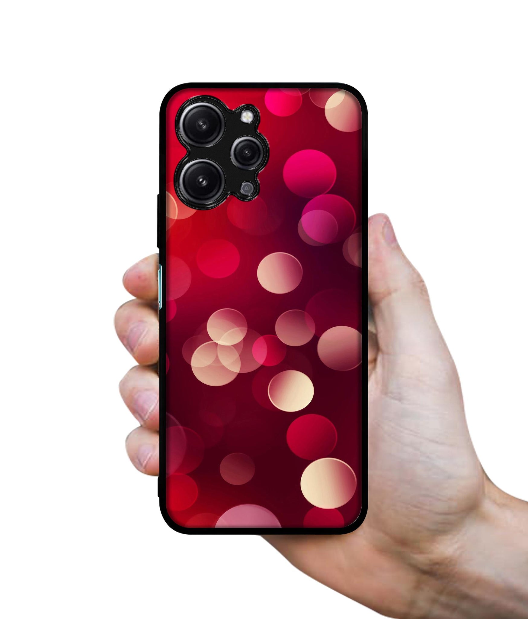 3D Circles Design Designer 2D Printed Back Case Cover for Mi Redmi 12 4G