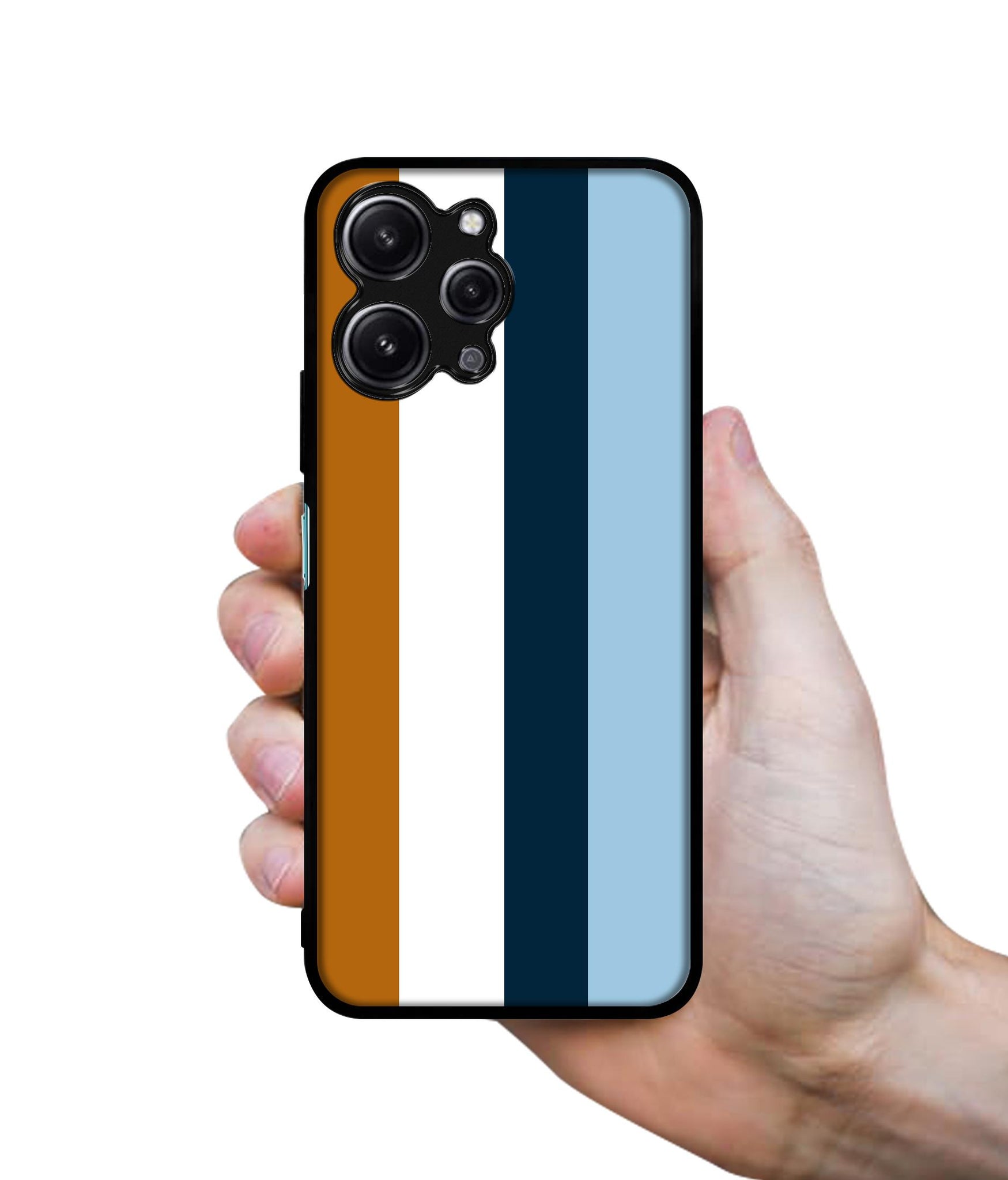 Color Stripes Design Designer 2D Printed Back Case Cover for Mi Redmi 12 4G