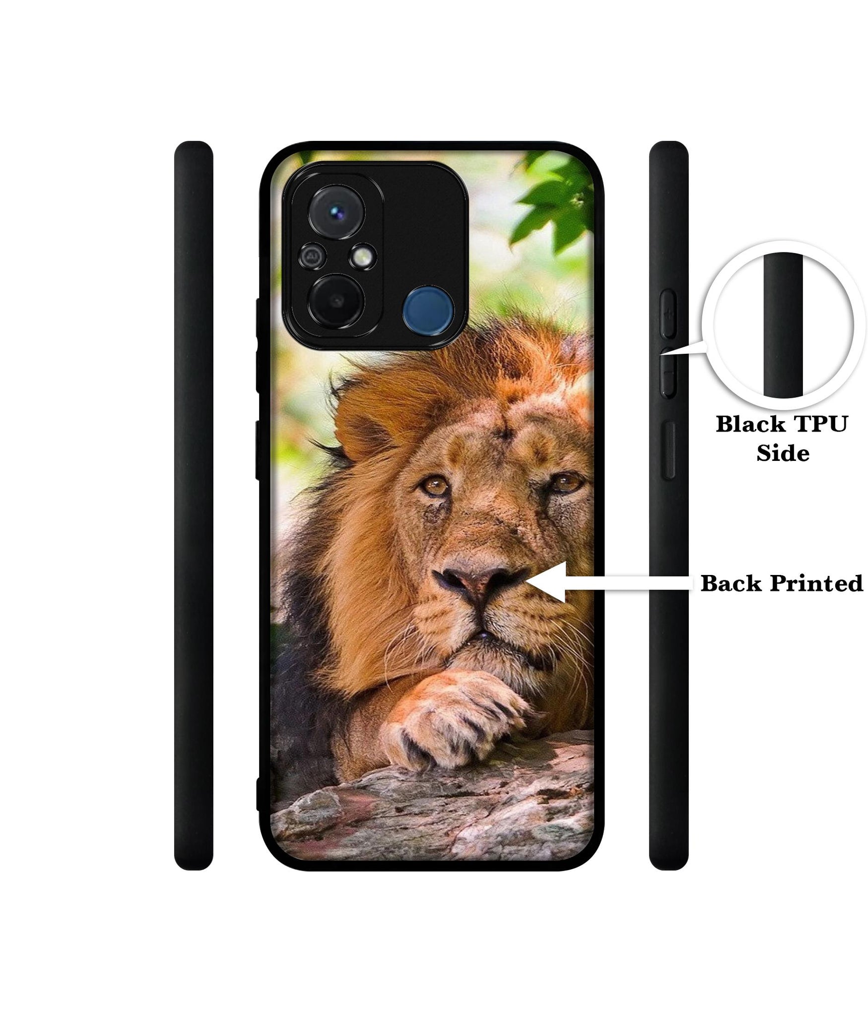 Tiger Pattern Print Design Designer 2D Printed Back Case Cover for Mi Redmi 12C 4G / Poco C55 4G