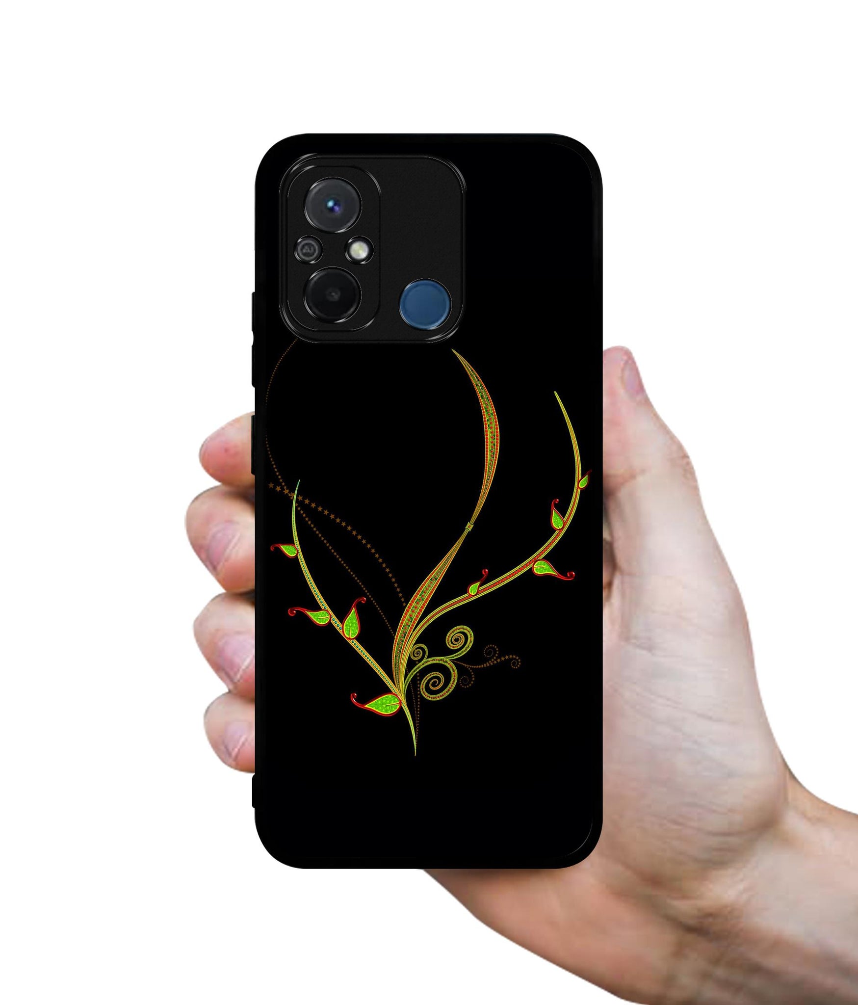 Yellow Pattern Design Designer 2D Printed Back Case Cover for Mi Redmi 12C 4G / Poco C55 4G