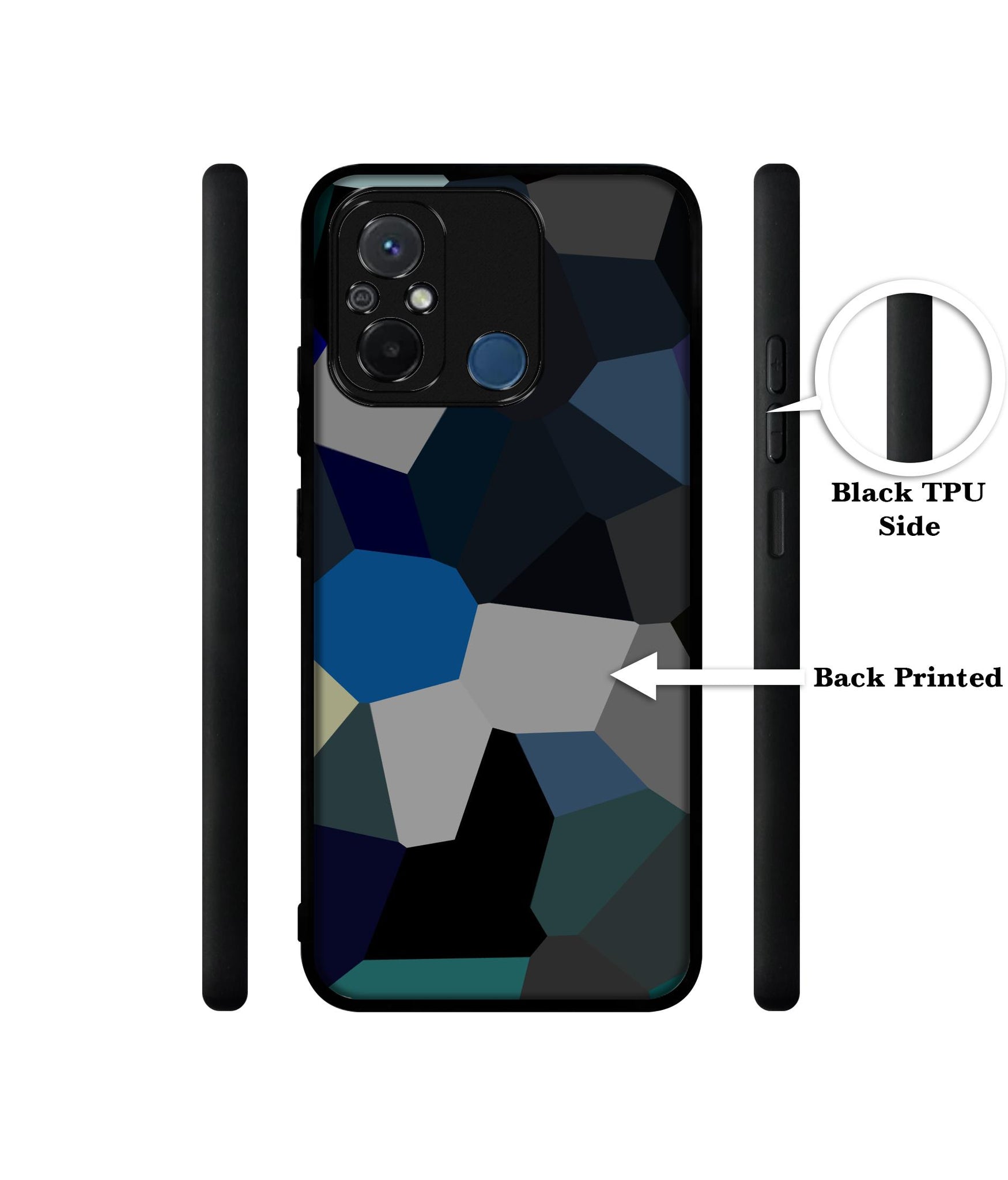 Mathematical Shape Design Designer 2D Printed Back Case Cover for Mi Redmi 12C 4G / Poco C55 4G