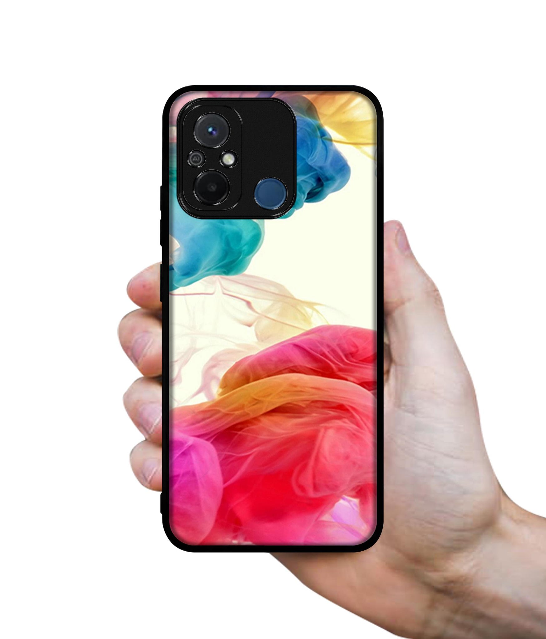 Colored Smoke Design Designer 2D Printed Back Case Cover for Mi Redmi 12C 4G / Poco C55 4G