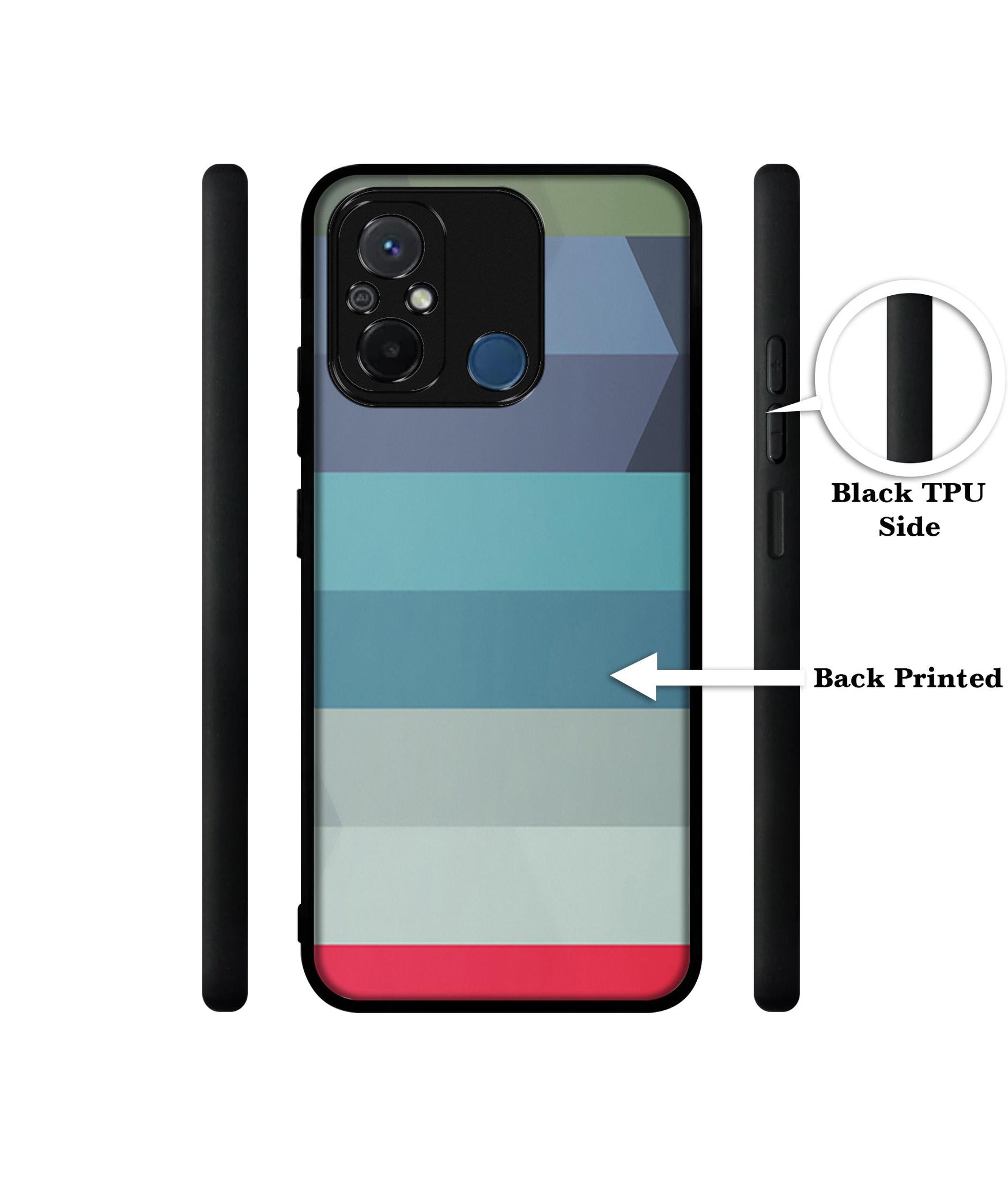 Colorful Lines Design Designer 2D Printed Back Case Cover for Mi Redmi 12C 4G / Poco C55 4G