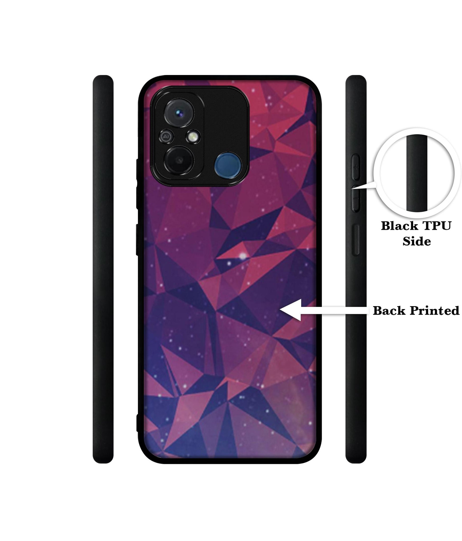 Bad Color Shape Design Designer 2D Printed Back Case Cover for Mi Redmi 12C 4G / Poco C55 4G