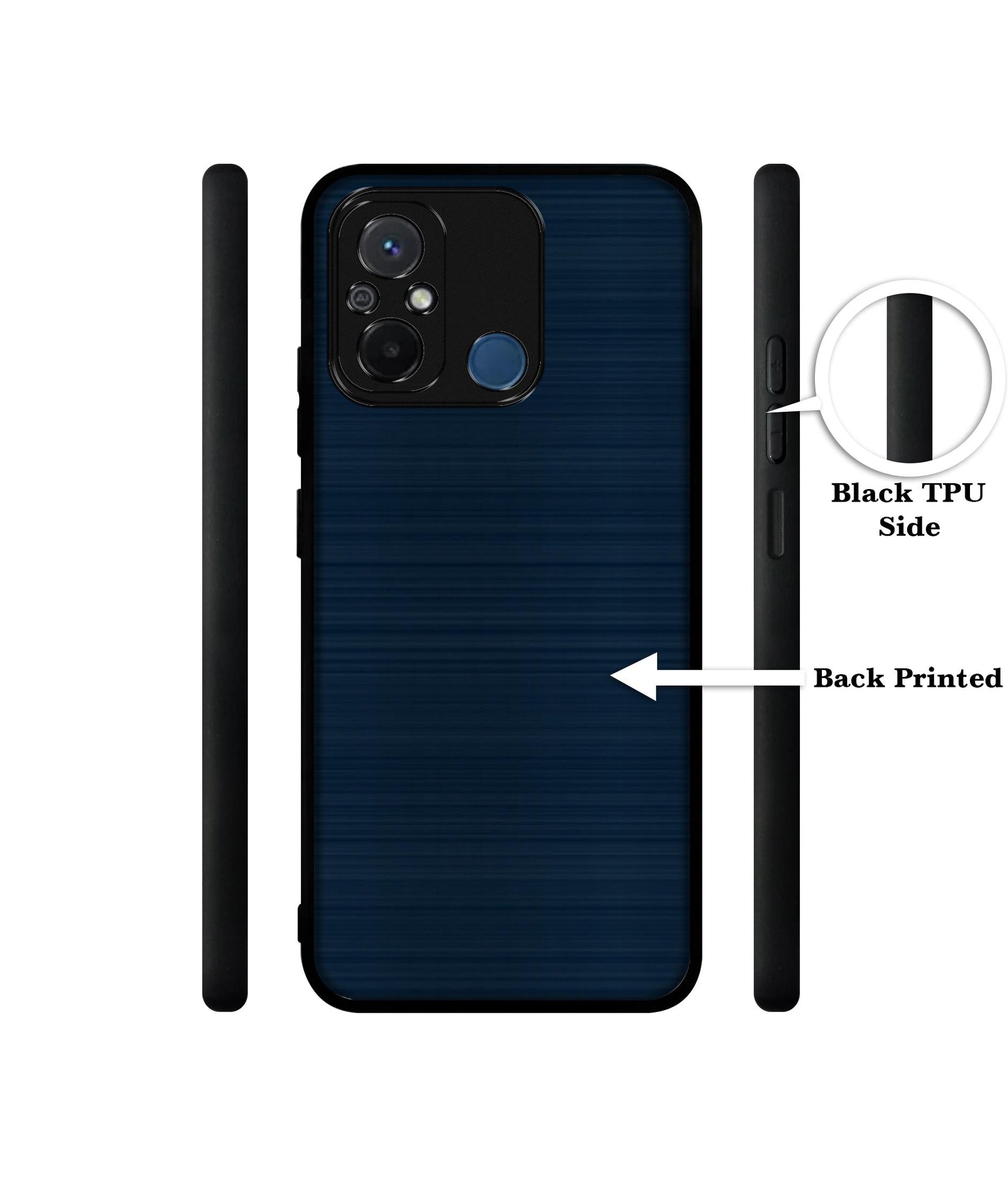 Blue Line Design Designer 2D Printed Back Case Cover for Mi Redmi 12C 4G / Poco C55 4G
