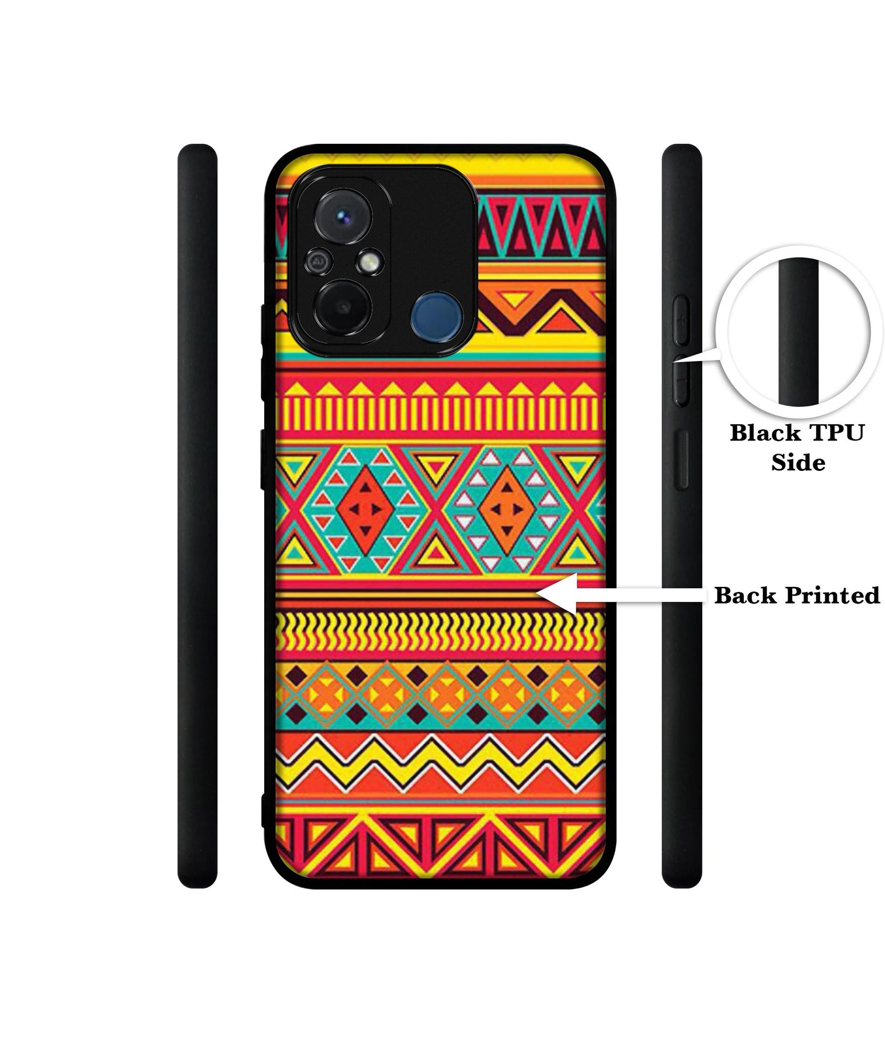 Artistic Rangoli Design Designer 2D Printed Back Case Cover for Mi Redmi 12C 4G / Poco C55 4G