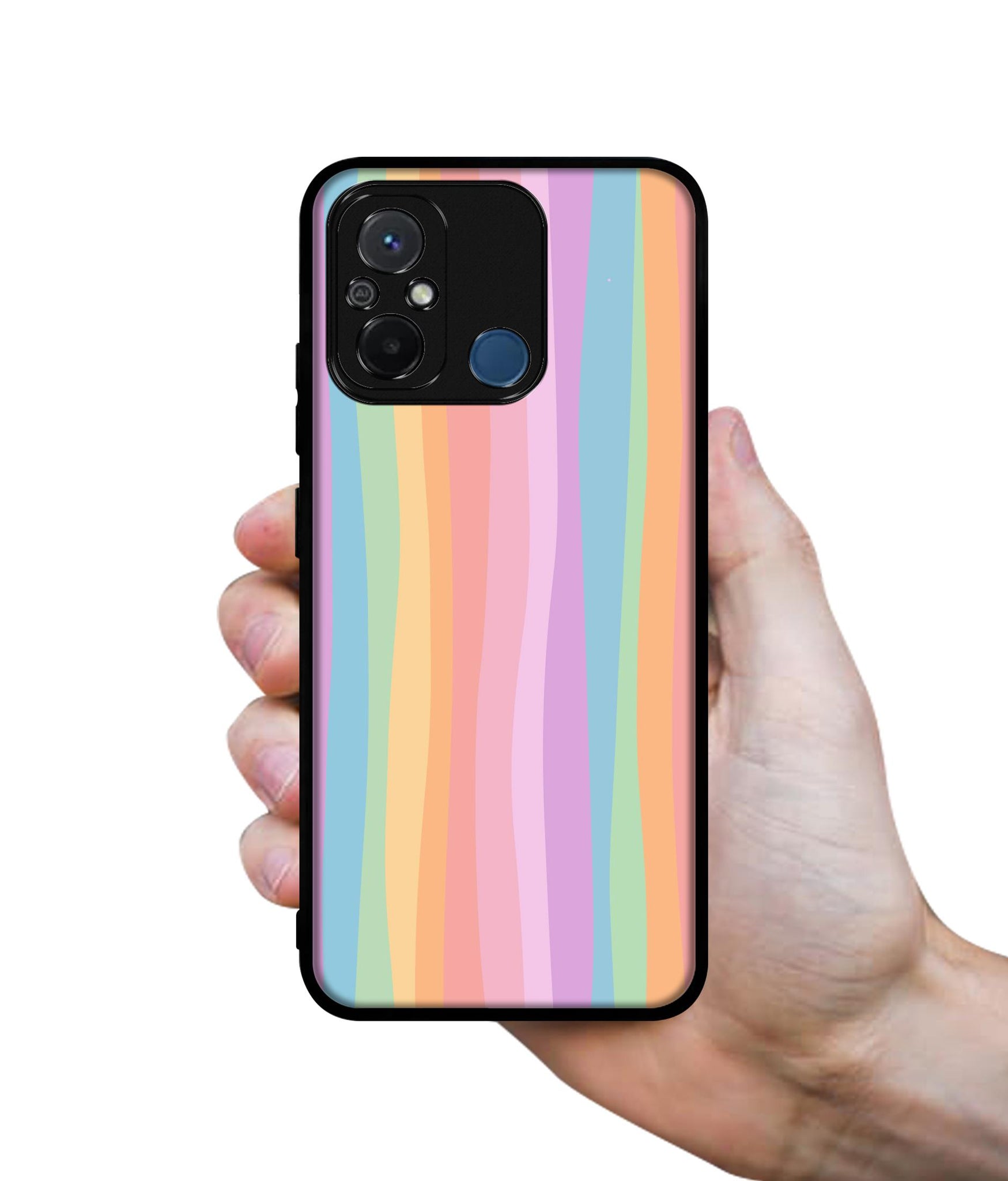 Cool Rainbow Design Designer 2D Printed Back Case Cover for Mi Redmi 12C 4G / Poco C55 4G