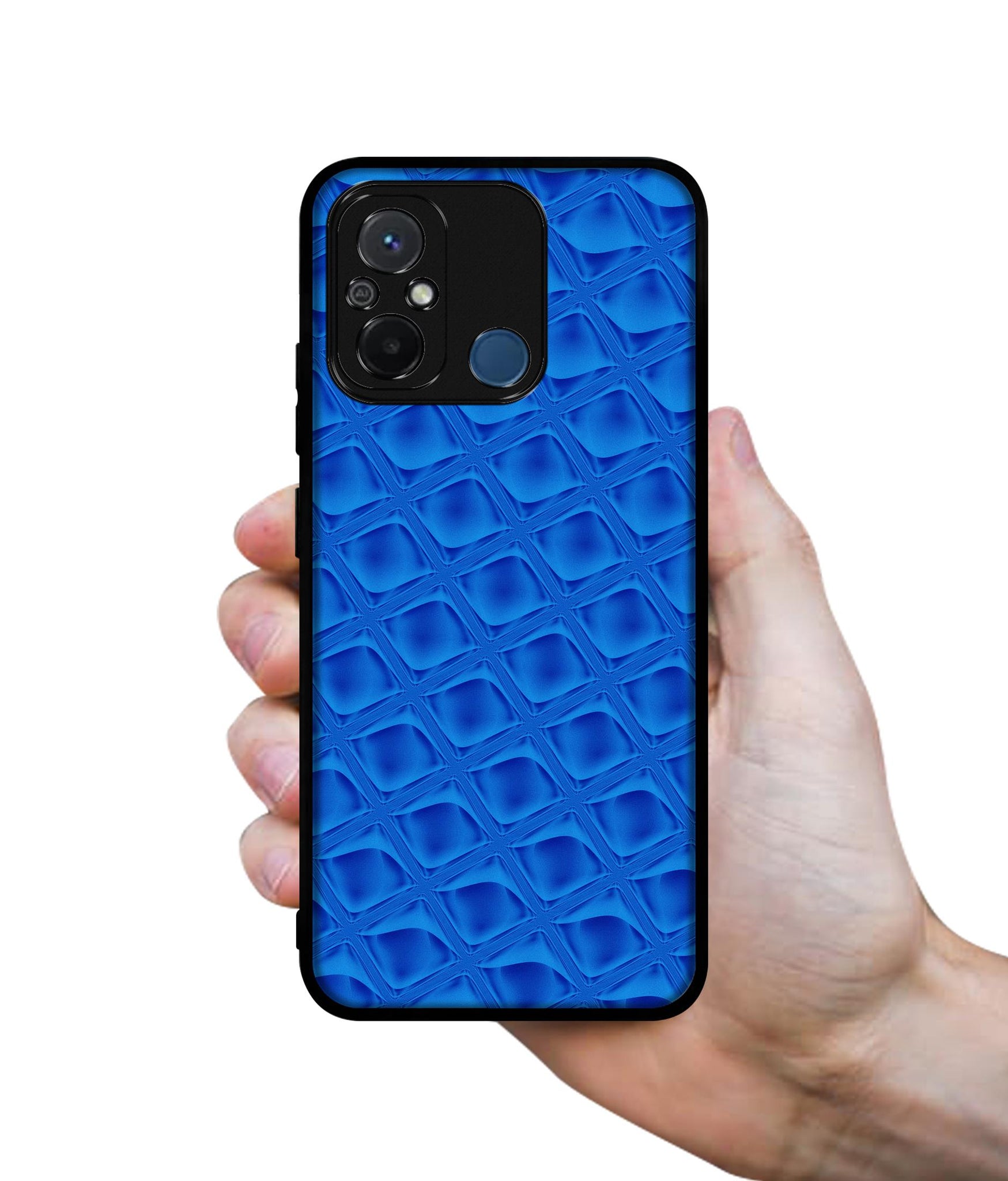 Blue Diamond Design Designer 2D Printed Back Case Cover for Mi Redmi 12C 4G / Poco C55 4G