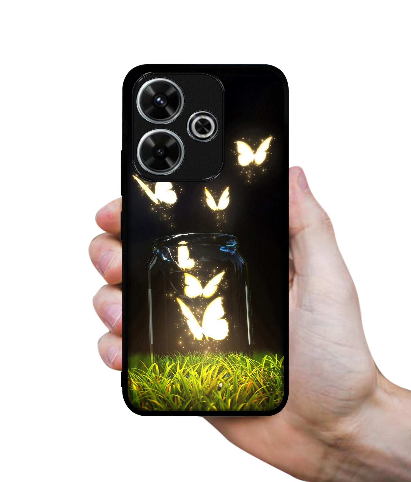 Butterfly Design Designer 2D Printed Back Case Cover for Mi Redmi 13 5G / Poco M6 Plus 5G