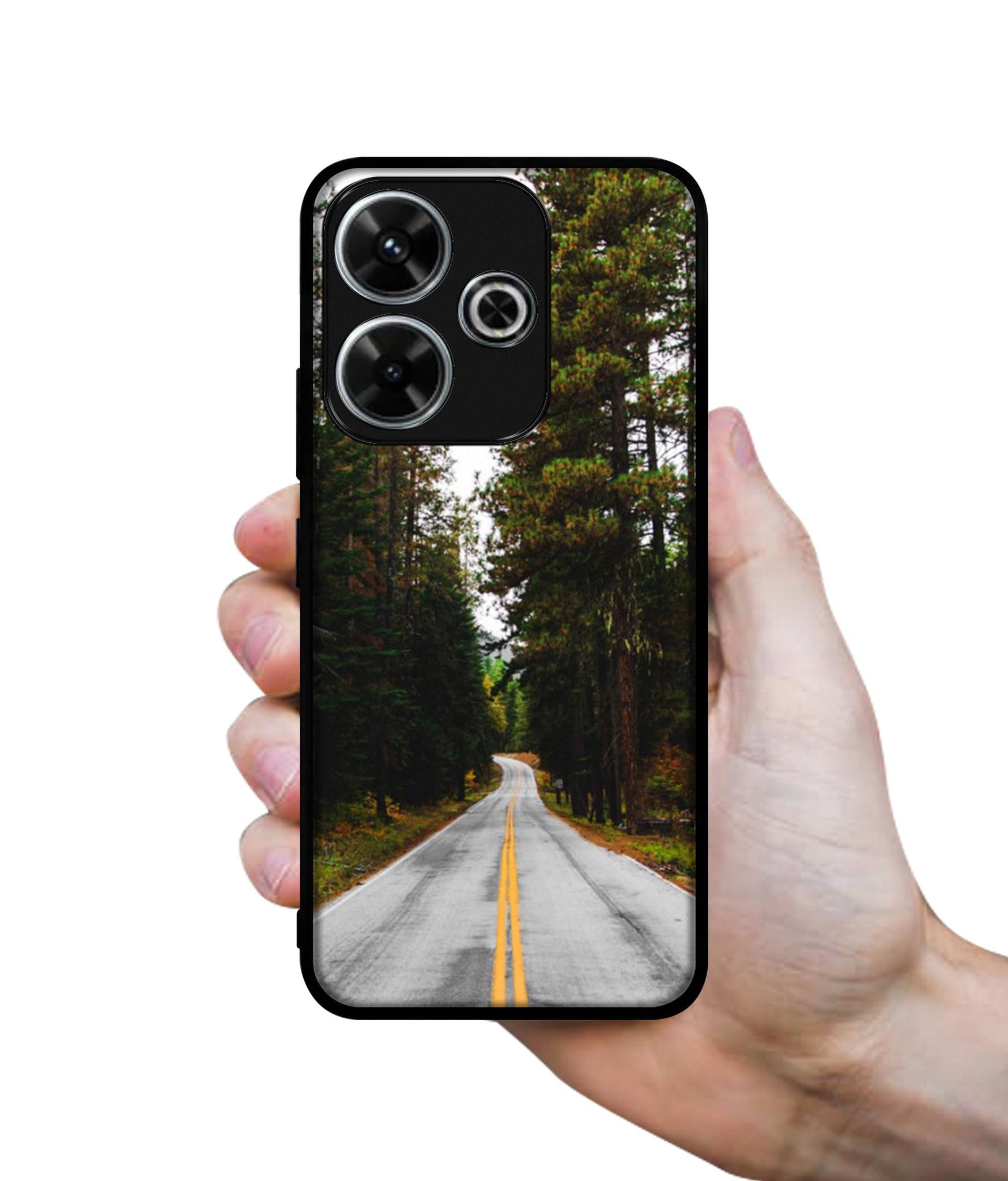 Road Photo Design Designer 2D Printed Back Case Cover for Mi Redmi 13 5G / Poco M6 Plus 5G