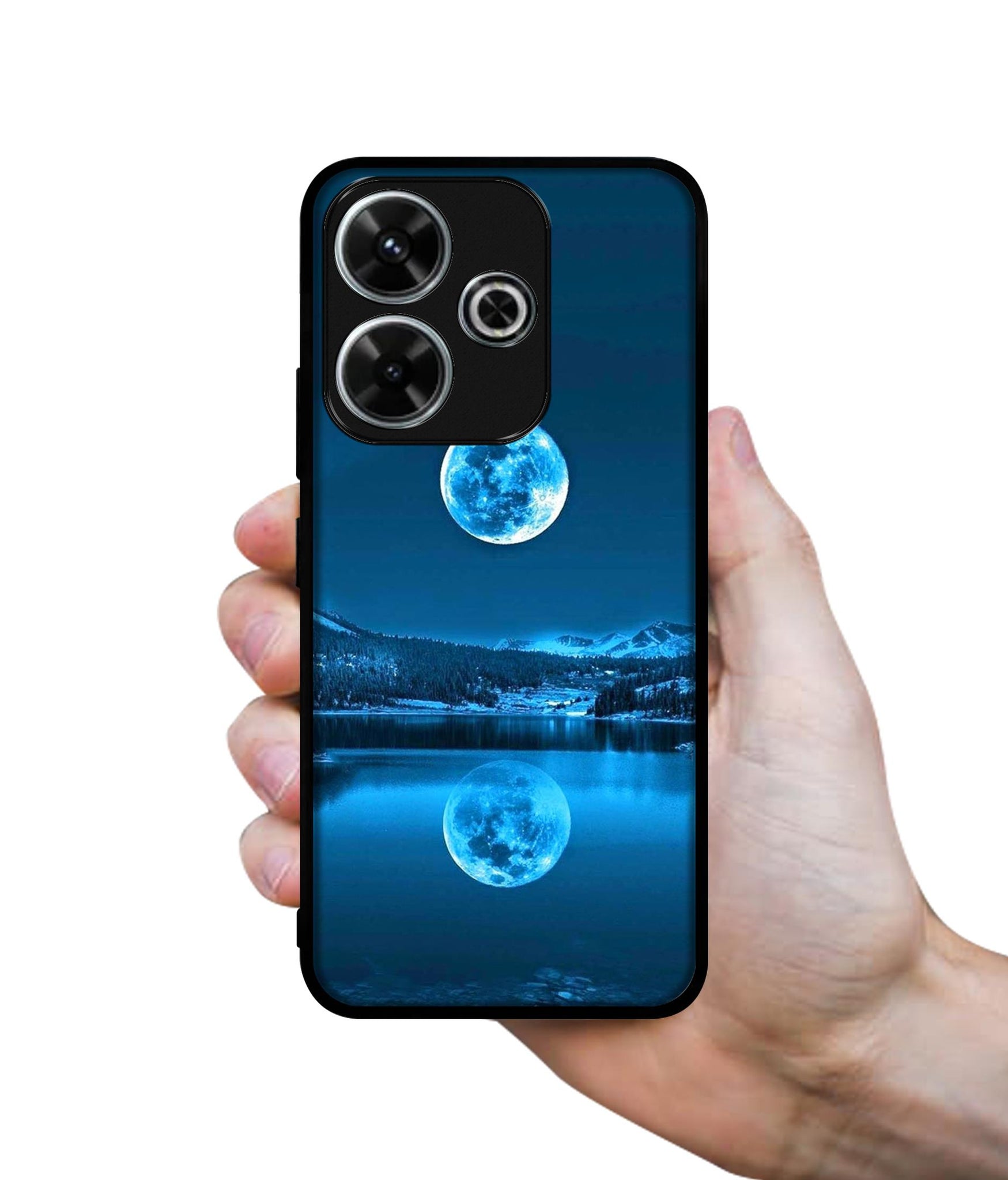 Awesome Moon Design Designer 2D Printed Back Case Cover for Mi Redmi 13 5G / Poco M6 Plus 5G