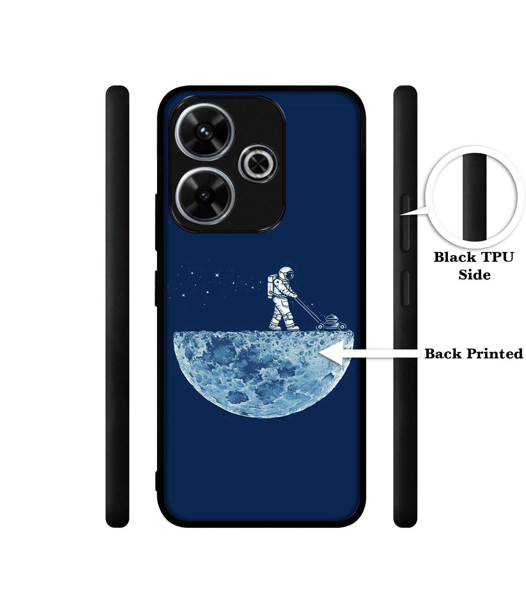 Moon Walk Design Designer 2D Printed Back Case Cover for Mi Redmi 13 5G / Poco M6 Plus 5G