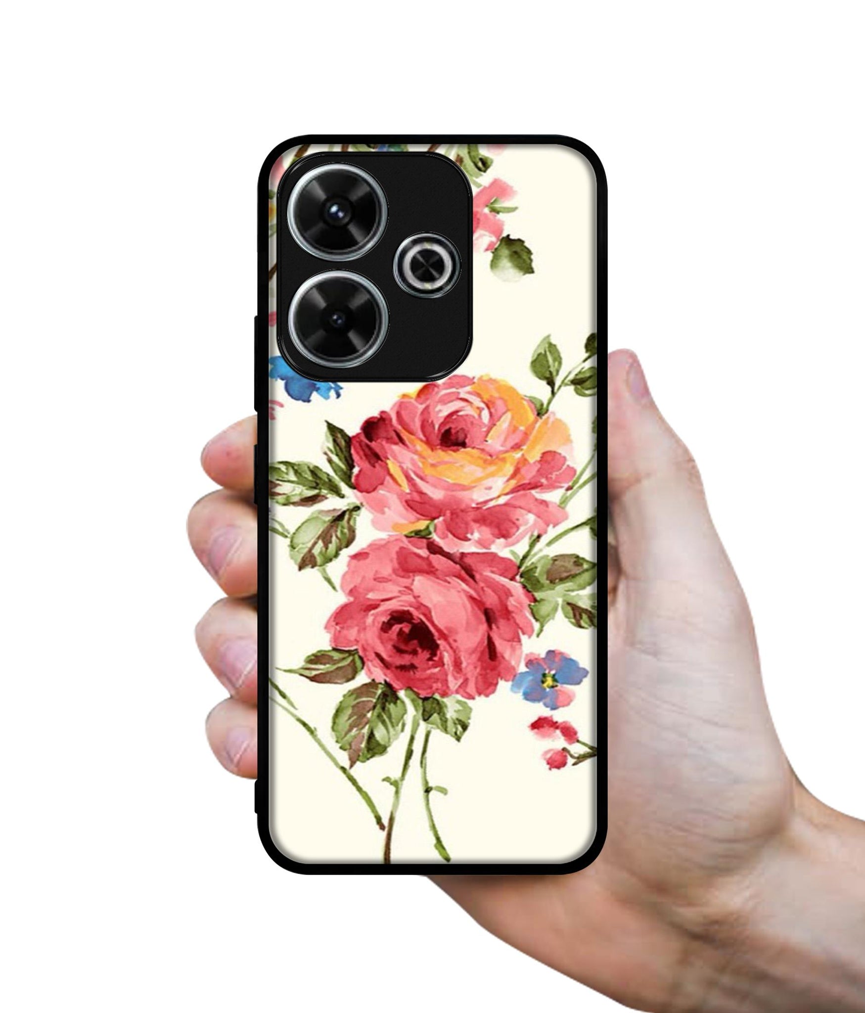 Vintage Painting Flower Design Designer 2D Printed Back Case Cover for Mi Redmi 13 5G / Poco M6 Plus 5G